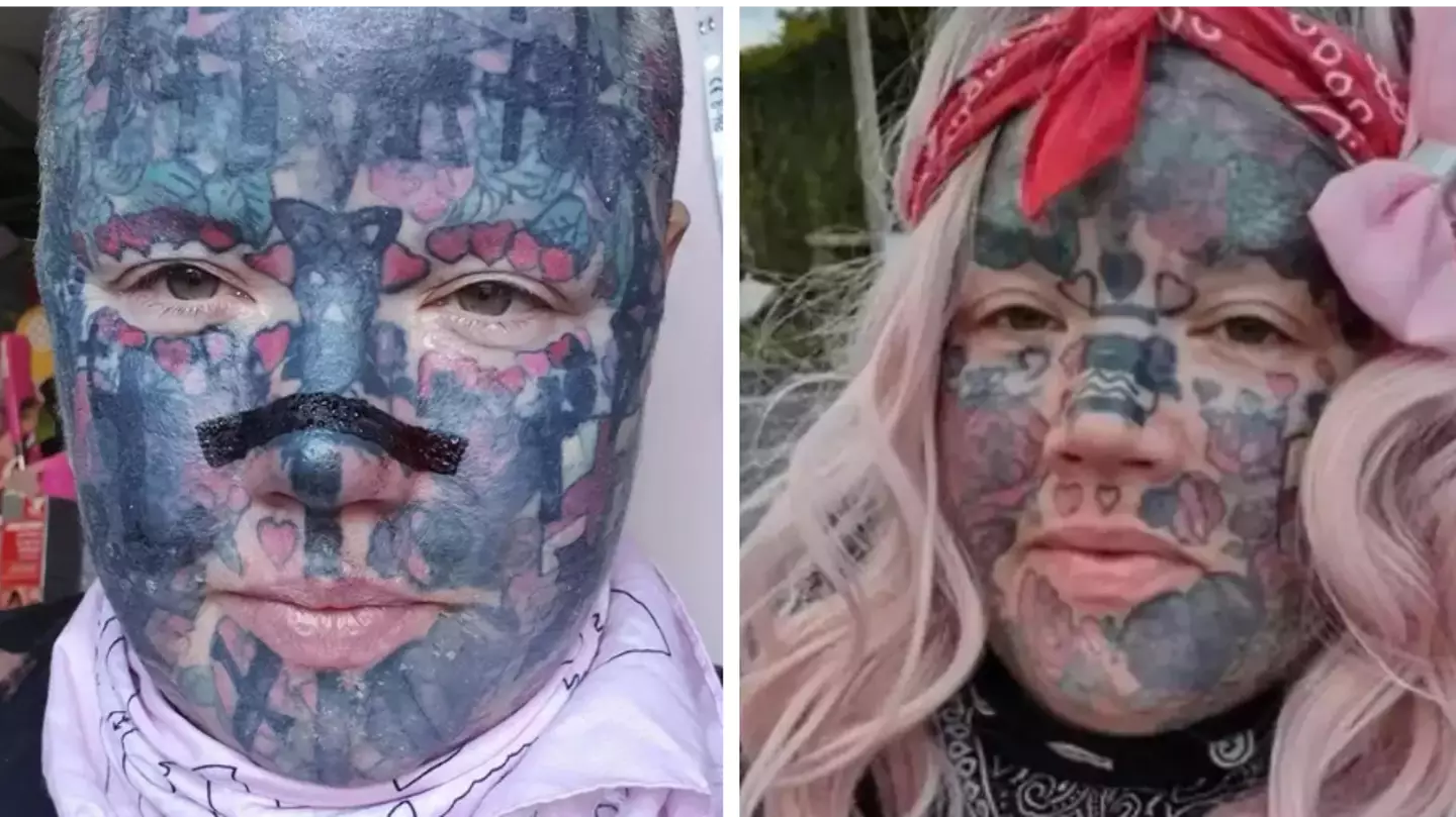Mum 'addicted to tattoos' says she hasn't been able to get a job for 20 years
