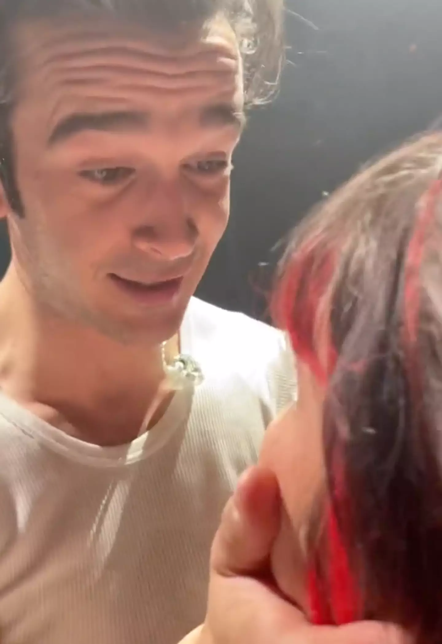 Healy also asked her twice more if she wanted to kiss him.