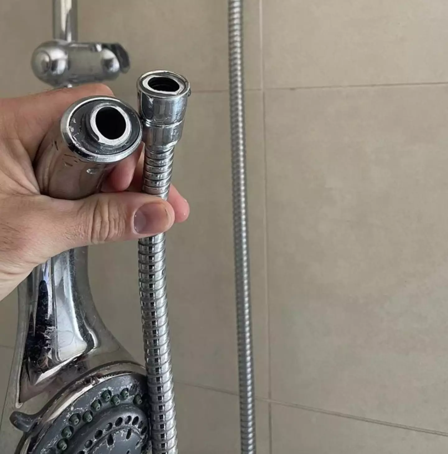 The landlord asked a question about a broken appliance.