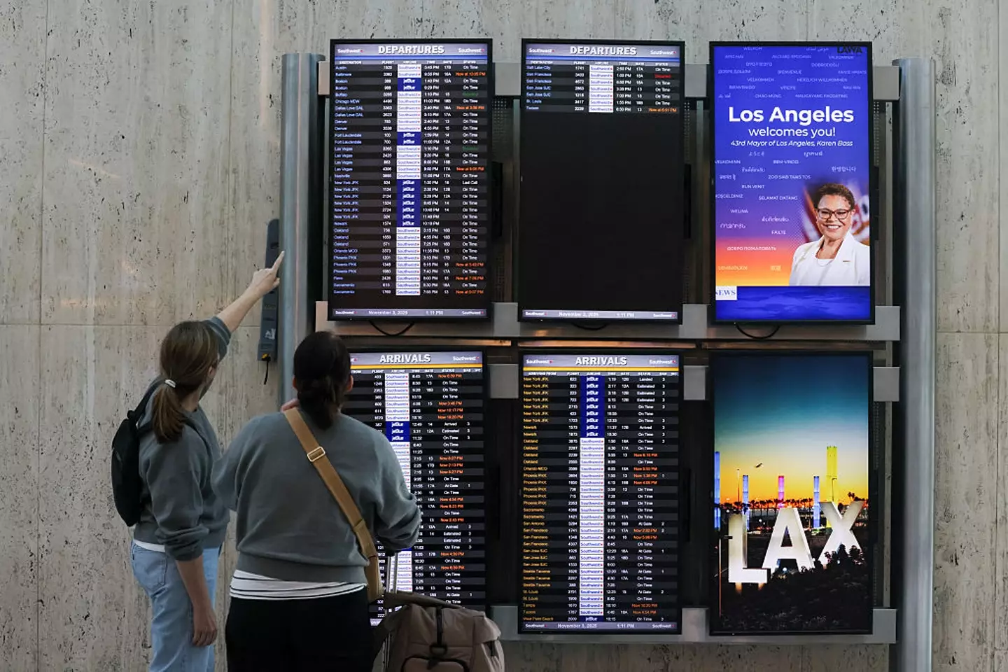 Flight delays are becoming the norm as workers are quitting or not turning up (Juliana Yamada/Getty Images)