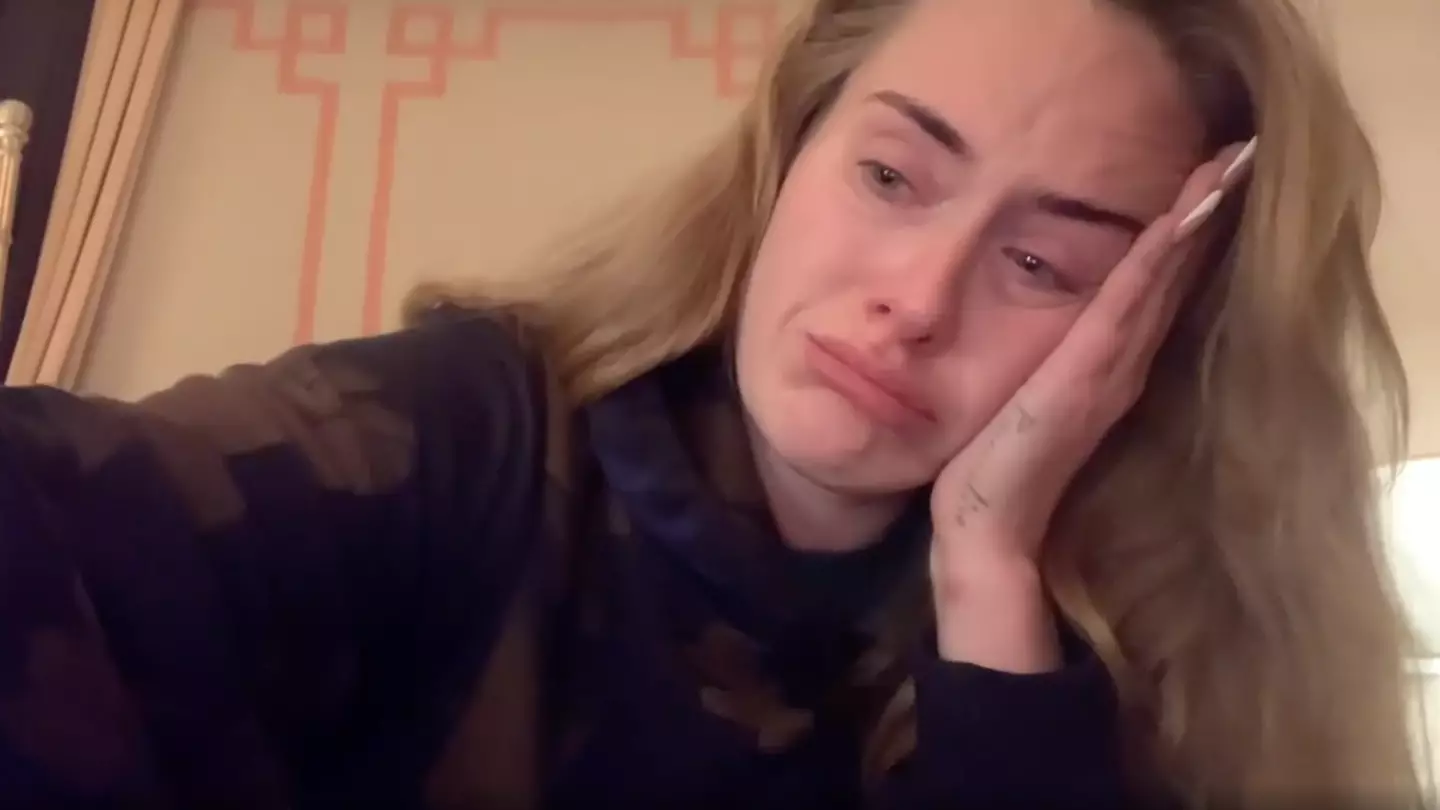 Adele was tearful when she announced the cancelled shows. (