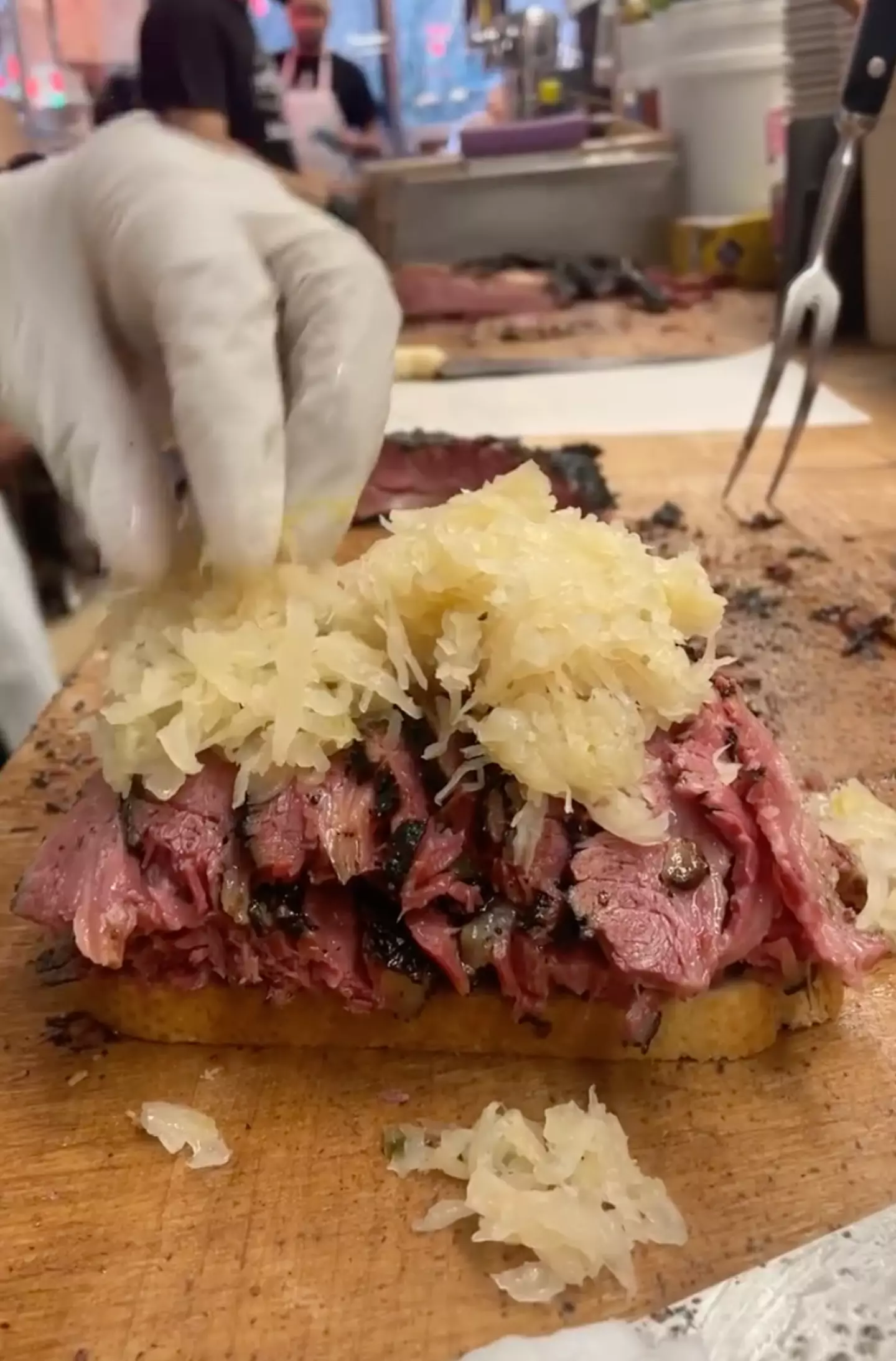 Extras like sauerkraut cost more (