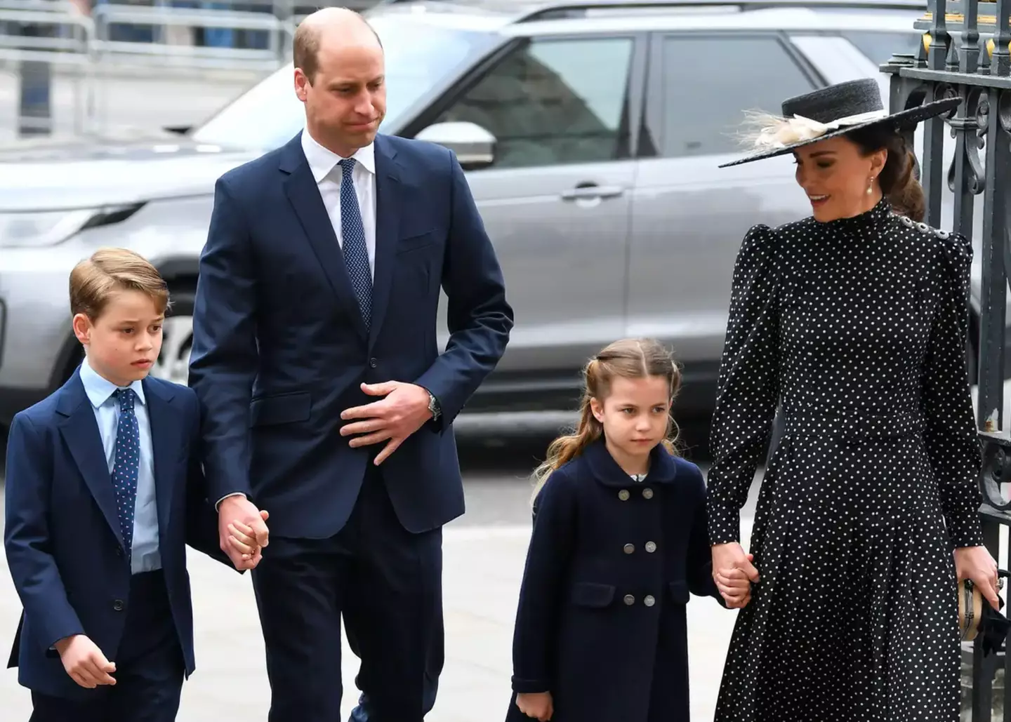George is second in line to the throne, while Charlotte is third.