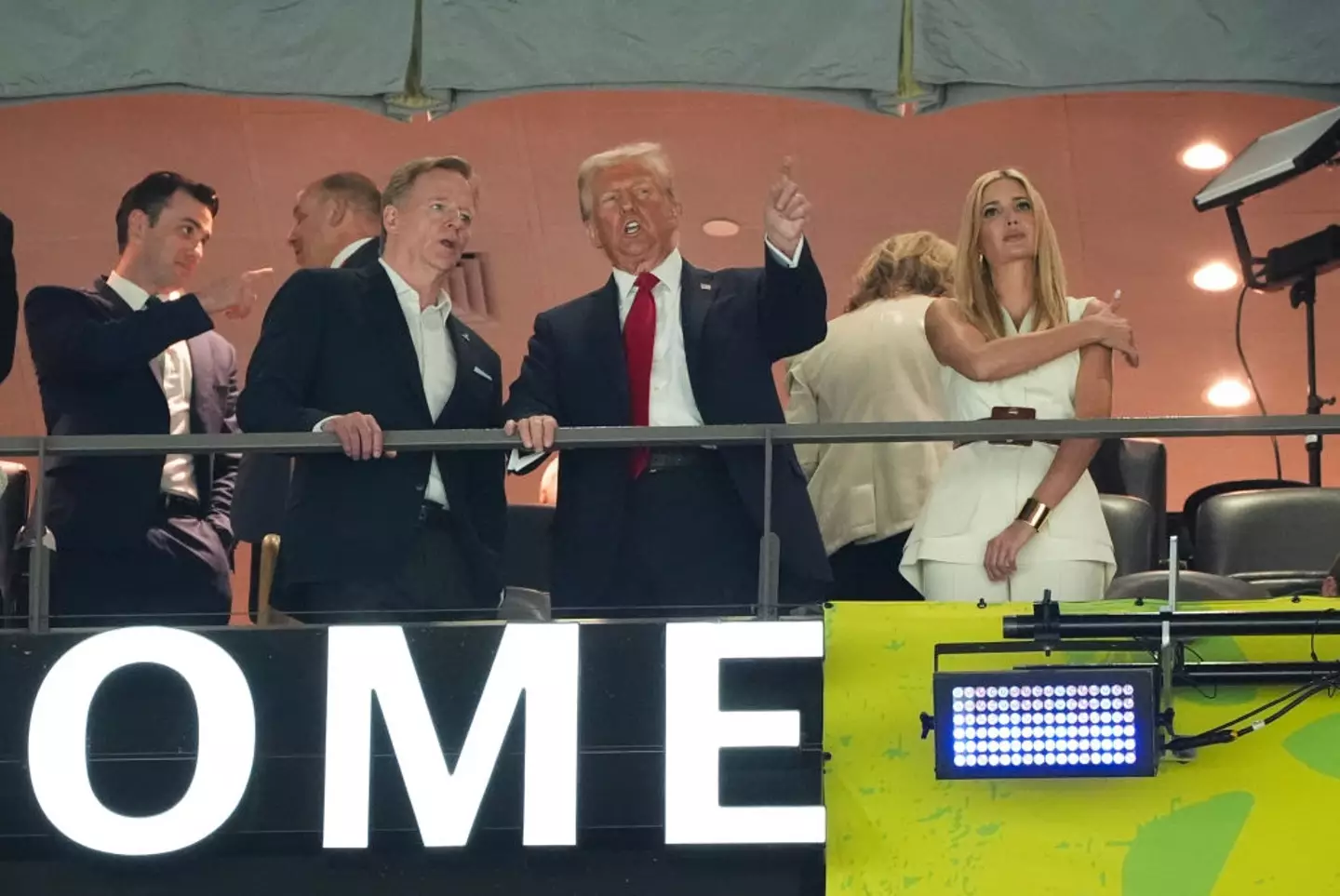 Donald Trump at the Super Bowl (TIMOTHY A. CLARY/AFP via Getty Images)