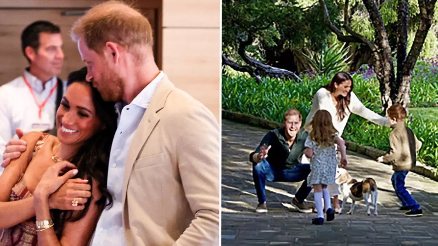 Body language expert reveals real message behind Prince Harry and Meghan Markle’s Christmas card