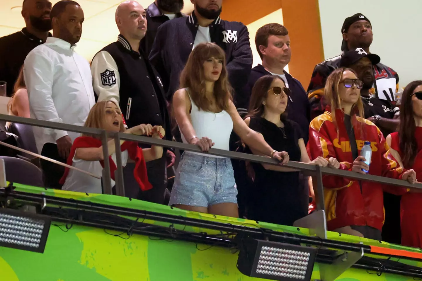 The star attended the game to support her boyfriend Travis Kelce (Gregory Shamus/Getty Images)