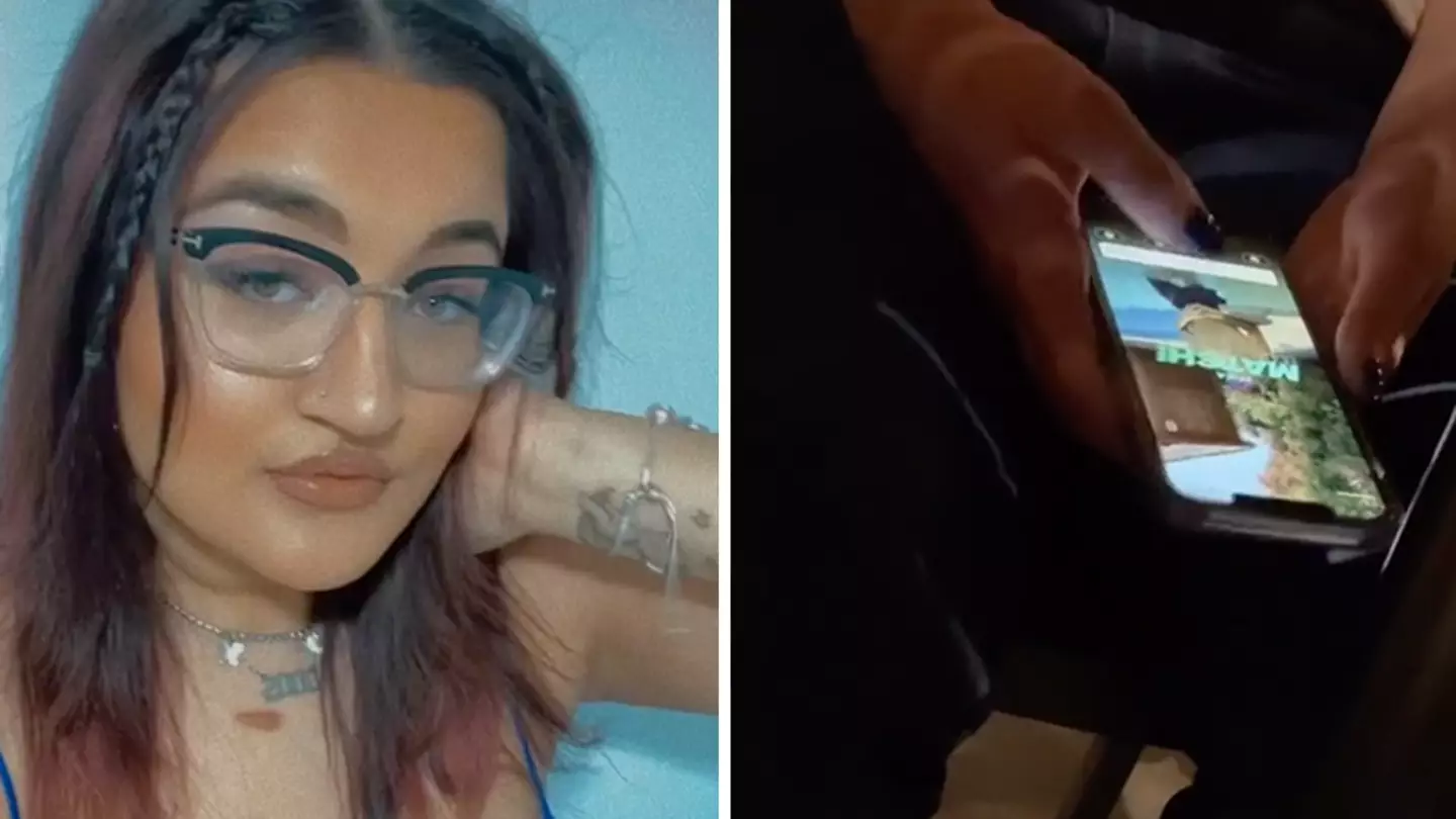 Woman Catches Her Date Swiping On Tinder During Meal