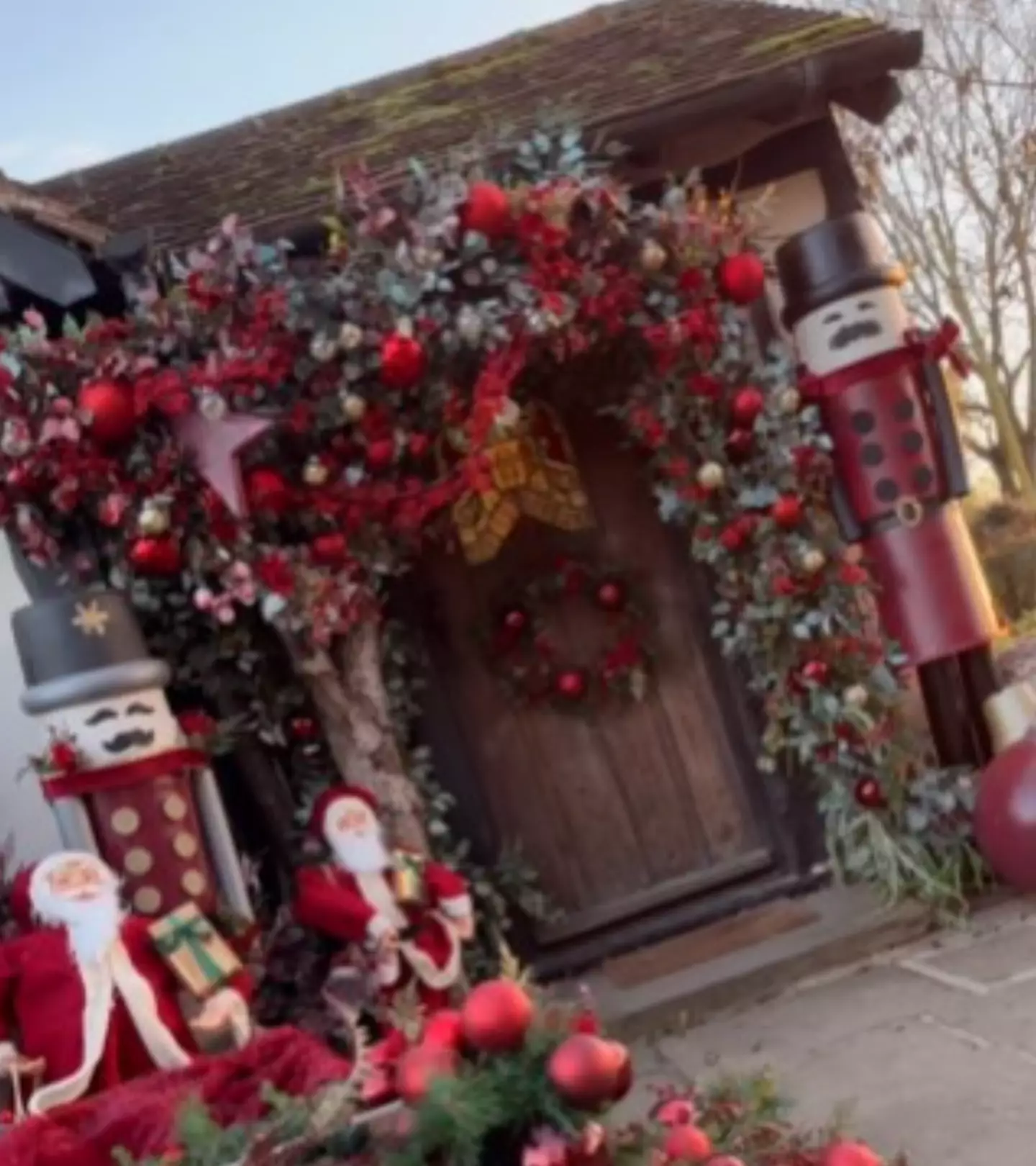 Stacey Solomon's house was a full blown Christmas extravaganza.