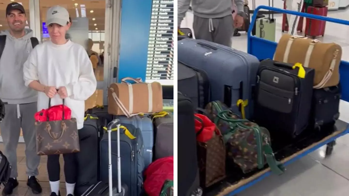 Mum defends herself after being slammed for taking 18 suitcases on holiday
