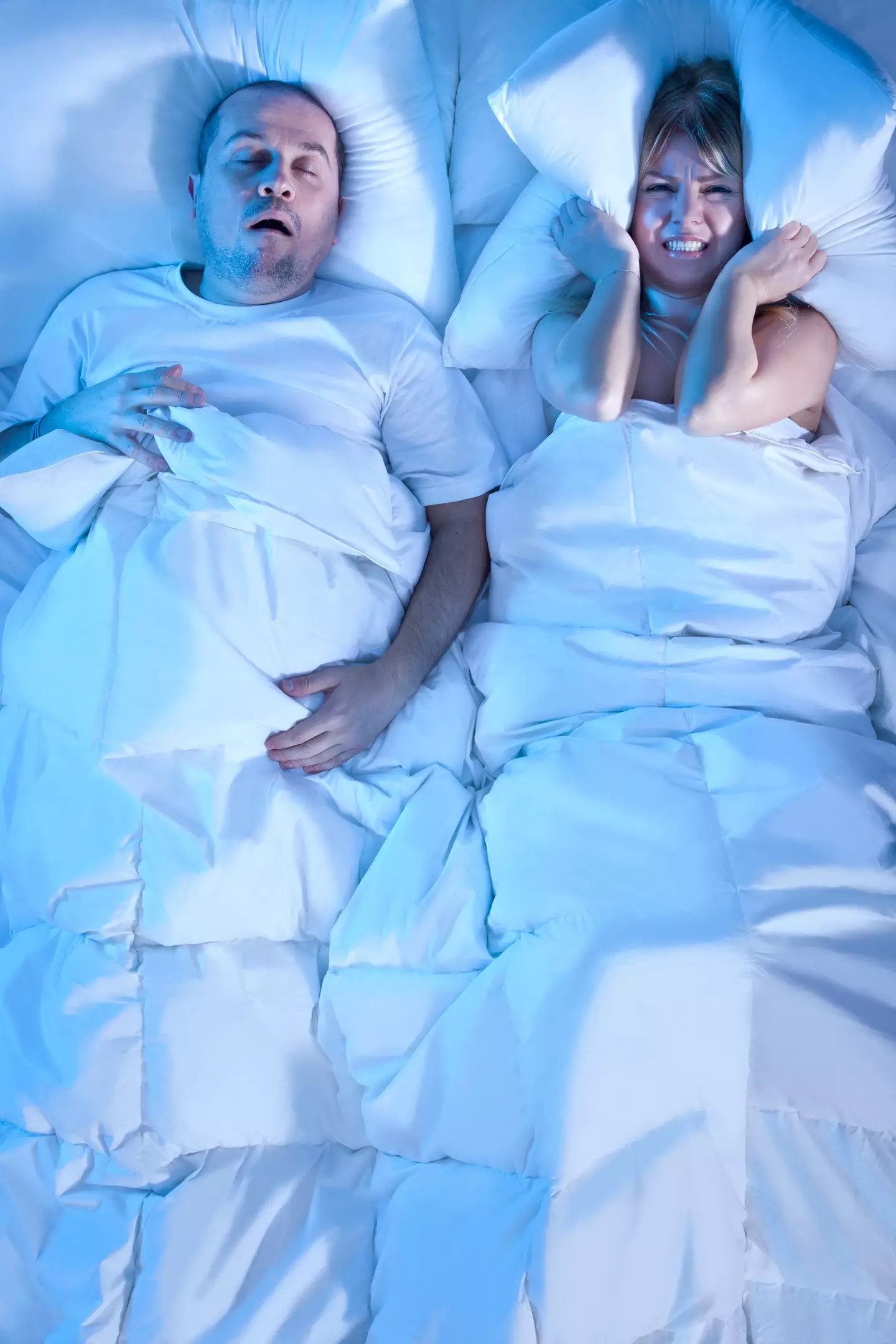 The NHS has revealed the three key signs snorers need to remember (Getty)