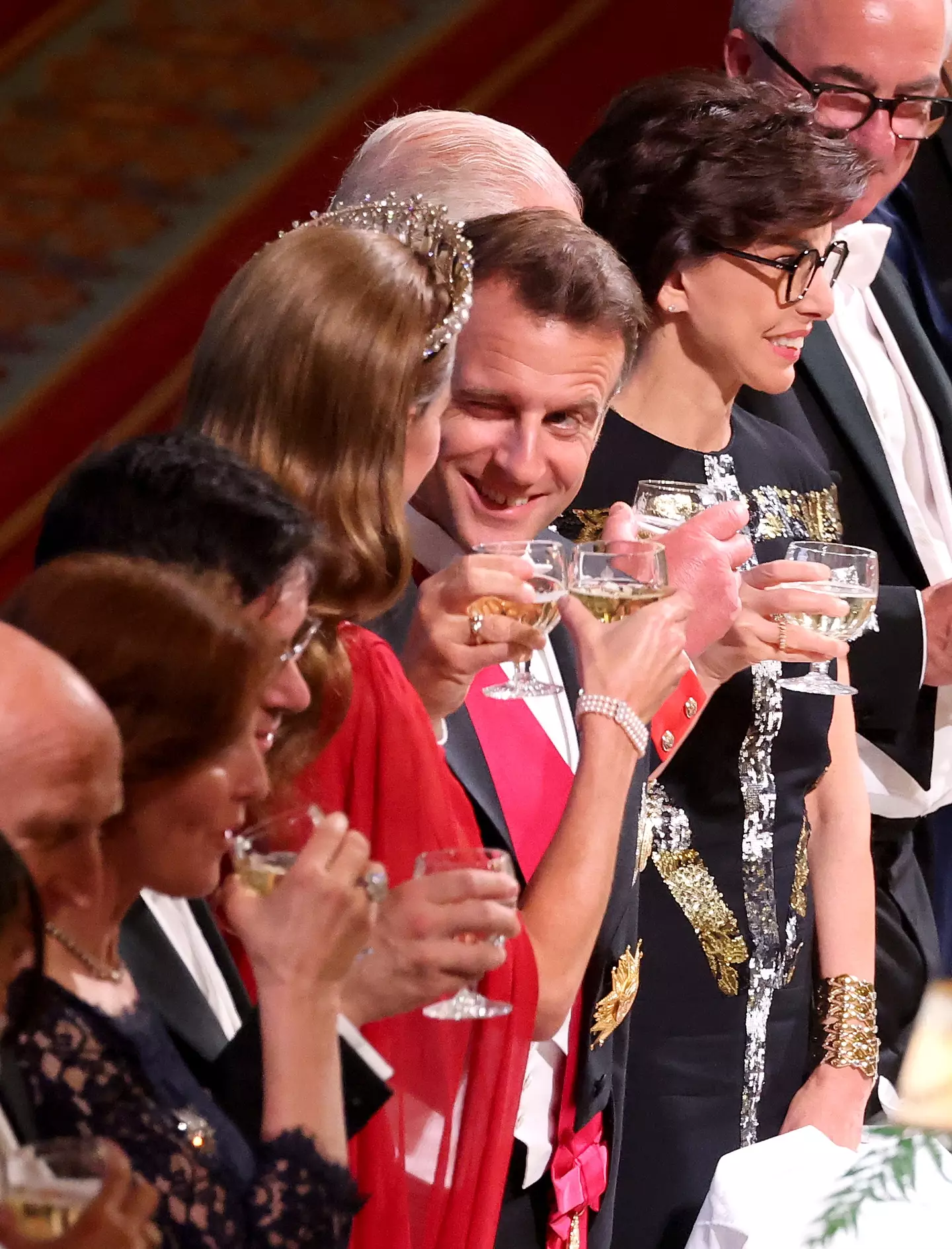 Macron divided spectators by winking at Kate (Chris Jackson/Getty Images)