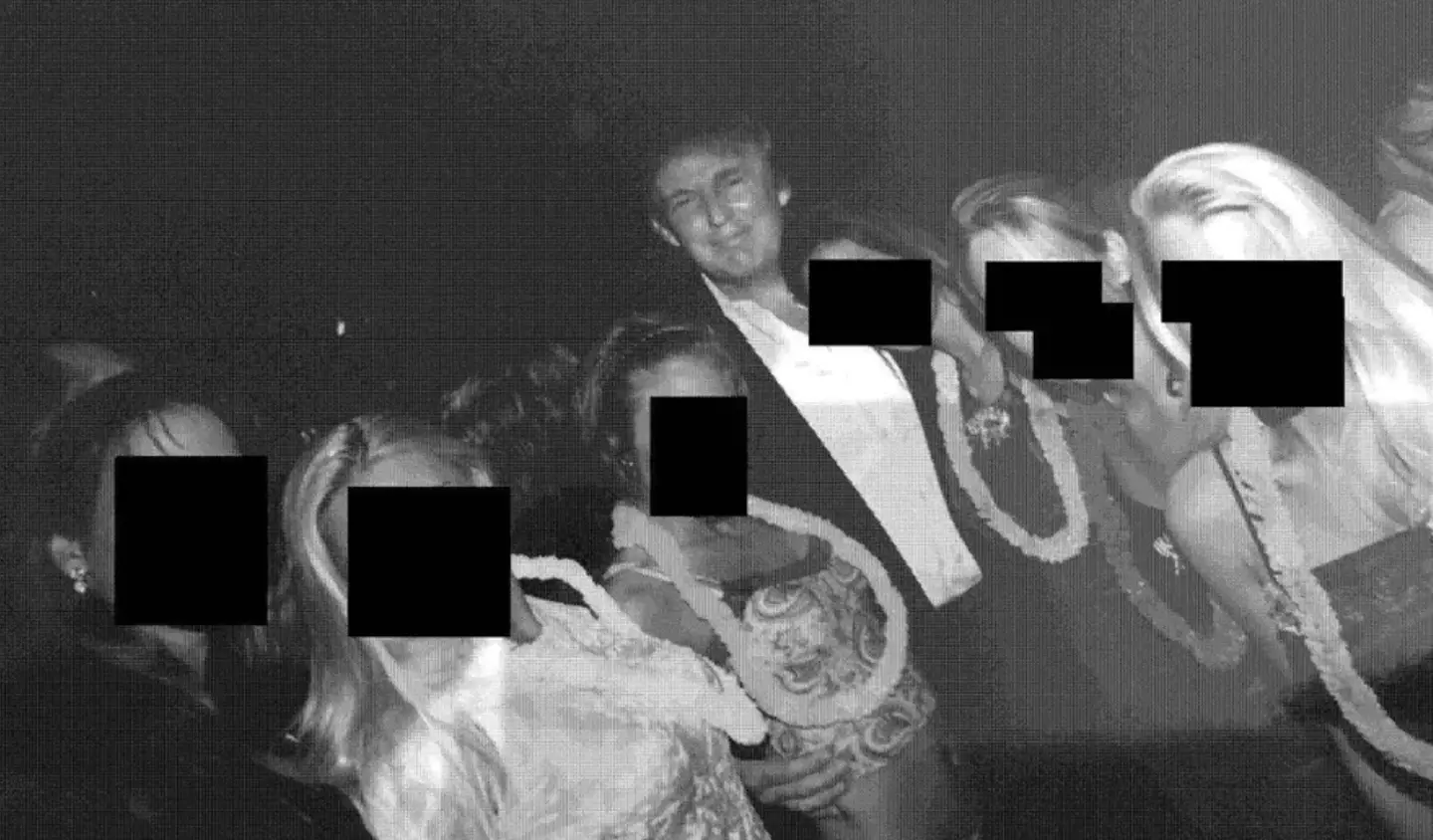 Donald Trump with a group of unidentified women (House Oversight Committee)
