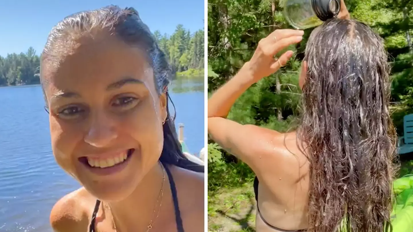 Woman who hasn’t washed her hair in years shows what she does instead