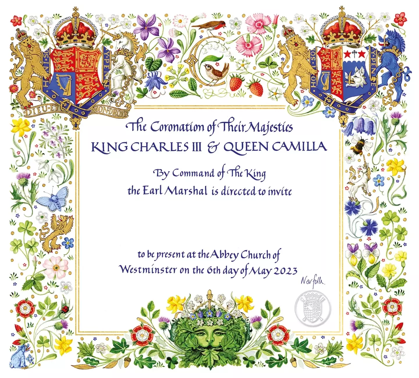 The official invitation to Charles' coronation named her as Queen Camilla.