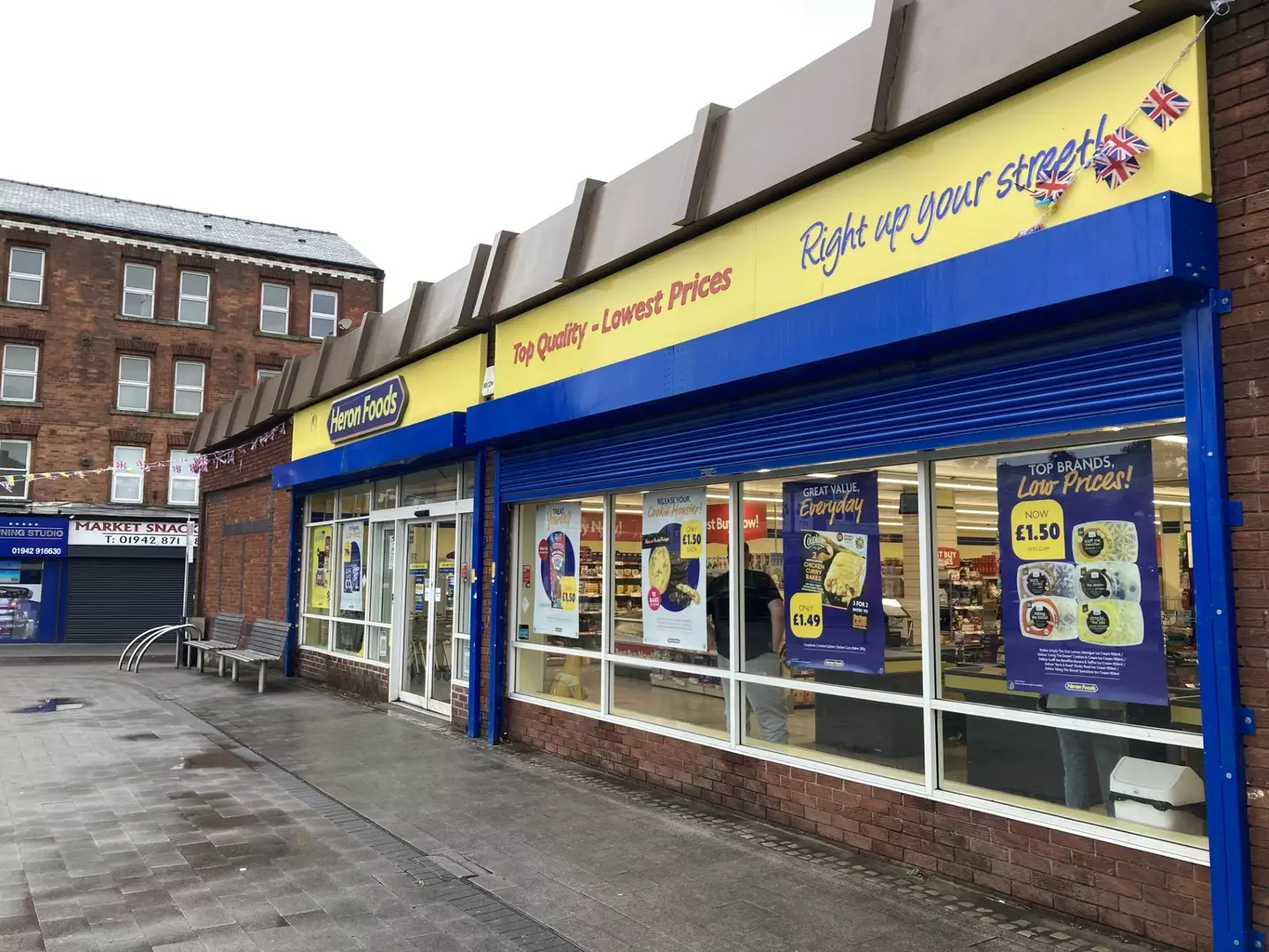 Heron Foods store pictured in Manchester.
