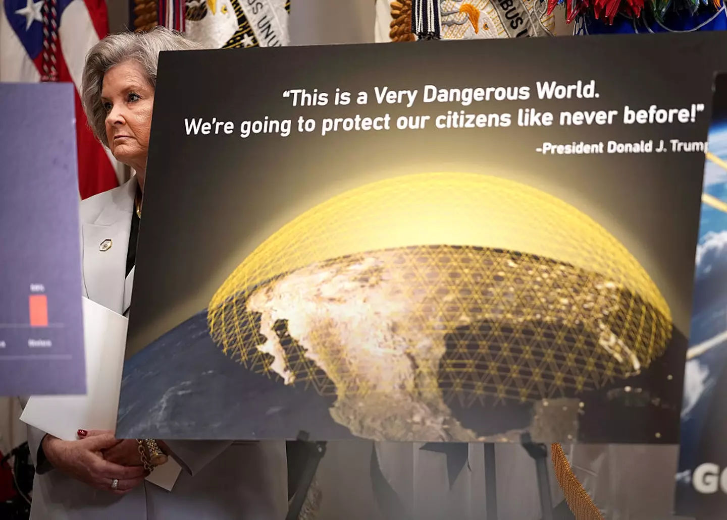 Trump has since threatened Canada with a staggering bill for the Golden Dome if they refuse to comply with his request (Andrew Harnik/Getty Images)