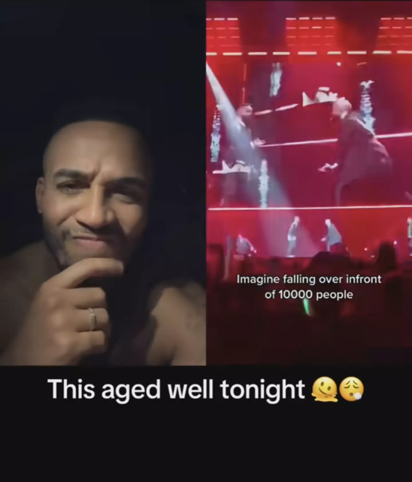 Aston took it in good fun, posting TikToks about it.