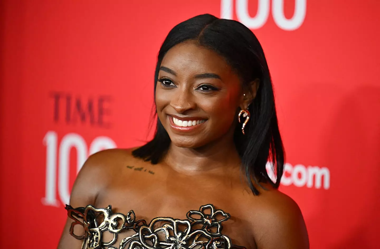 Simone Biles has spoken out after her heated social media exchange with Riley Gaines (Angela Weiss / Getty Images)