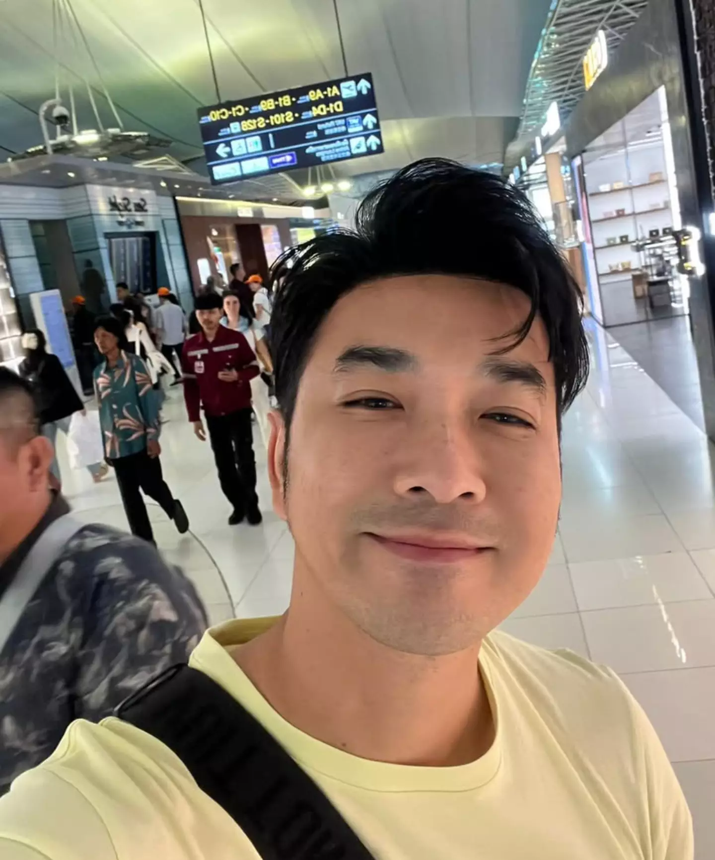 The Thai singer also sat in 11A (Instagram/@jamesruangsak.co.th)