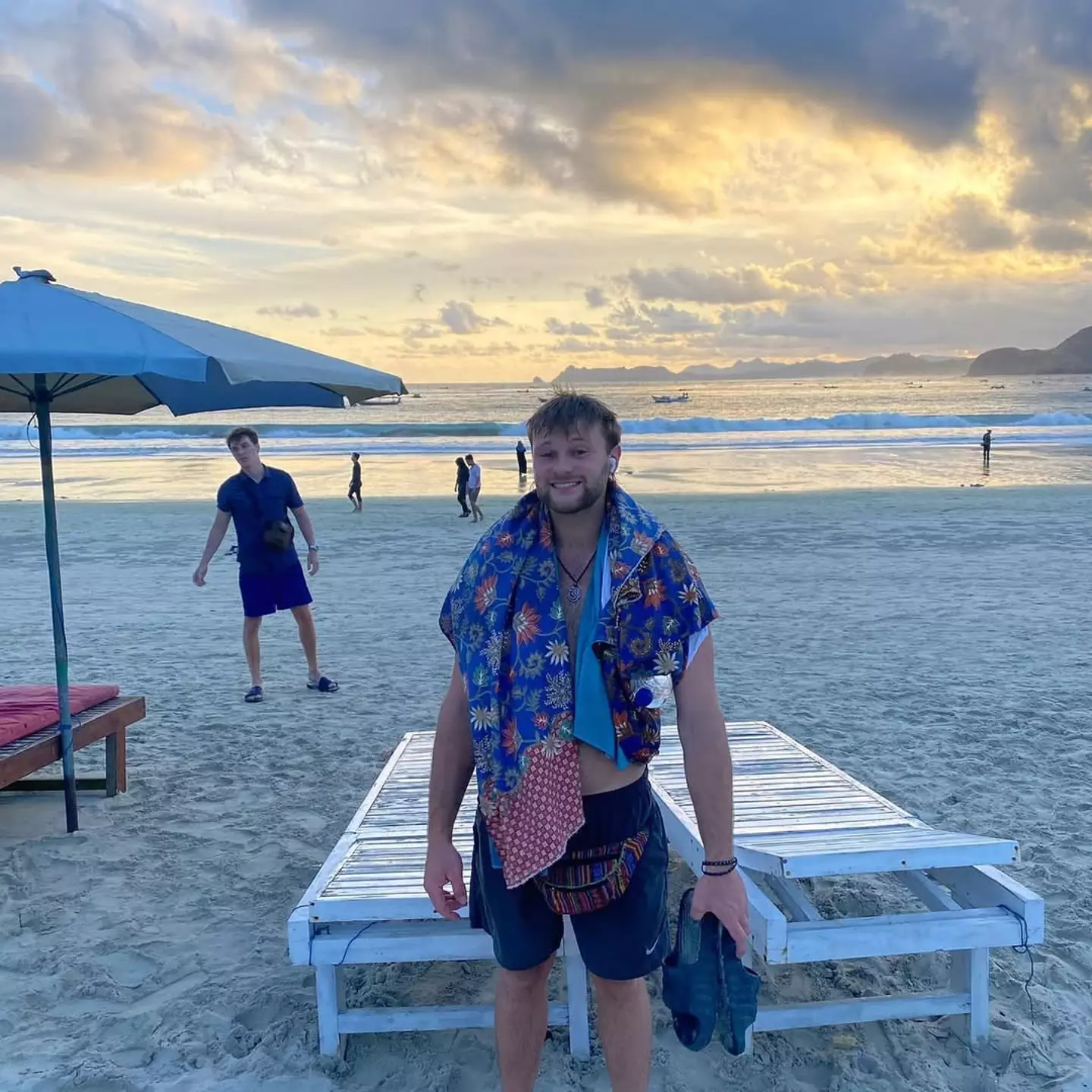 Sam's parents said Race Across The World 'opened his eyes to the wonder of adventure and travel' (Instagram/@sam_gardiner_)