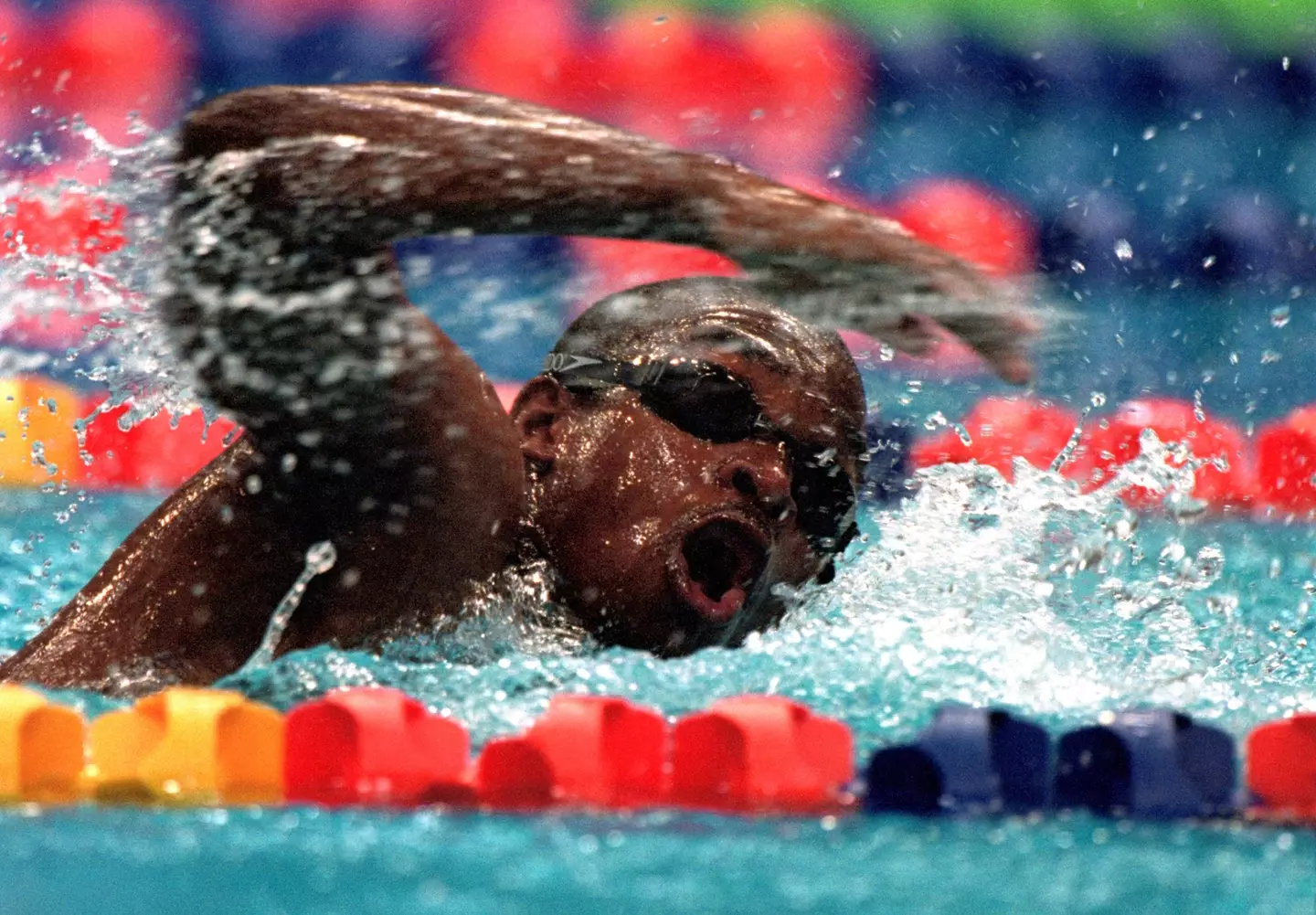 He had 'had no swimming experience'. (Stu Forster /Allsport)