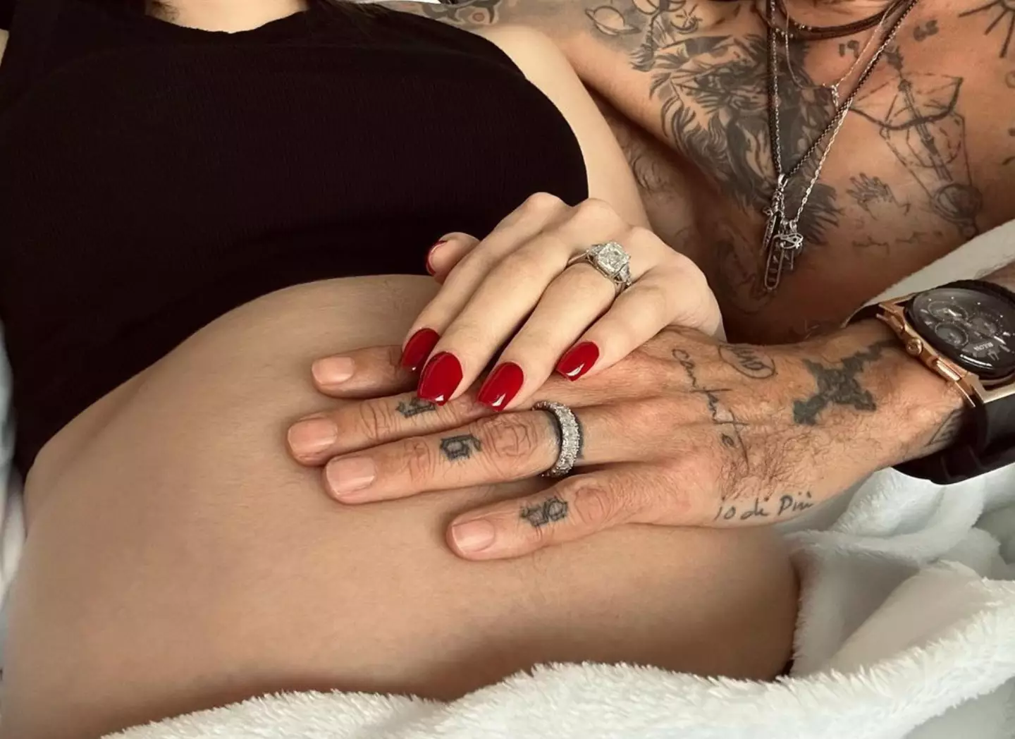 Marc and Nadia's baby announcement.