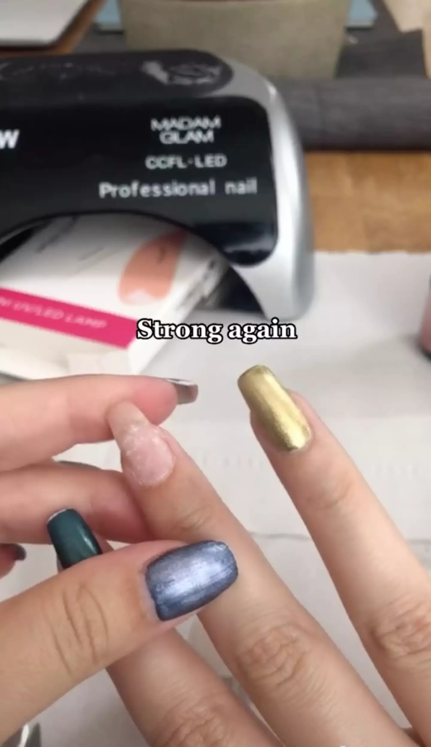 It's a simple way to make your nails strong again (