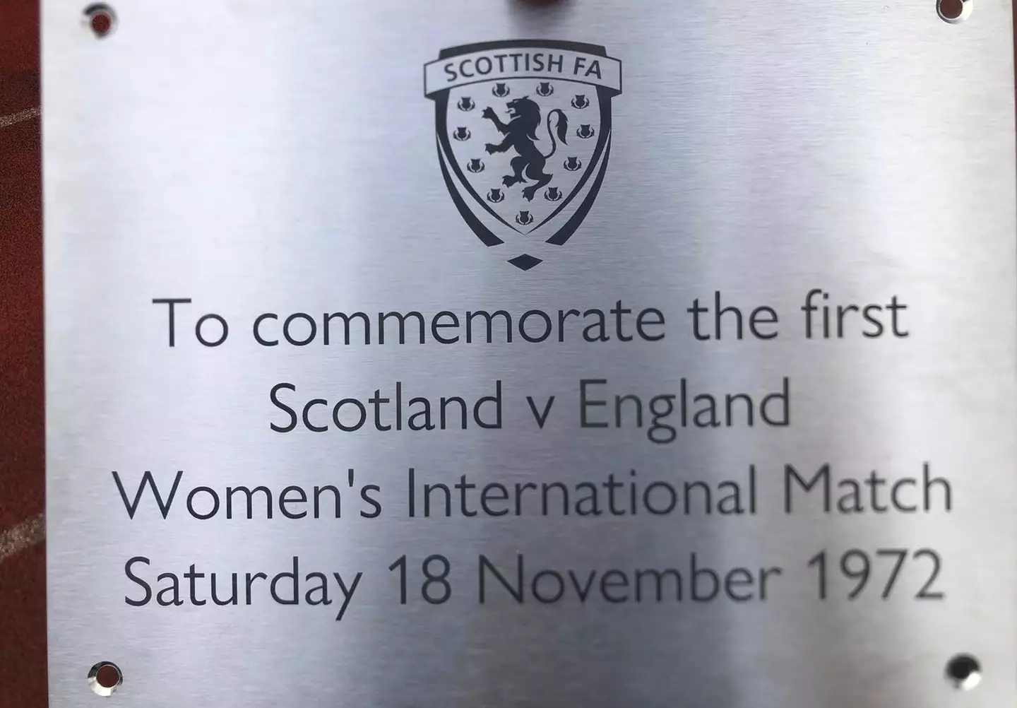 They were commemorating the 50th anniversary of the first women’s team match between Scotland and England (