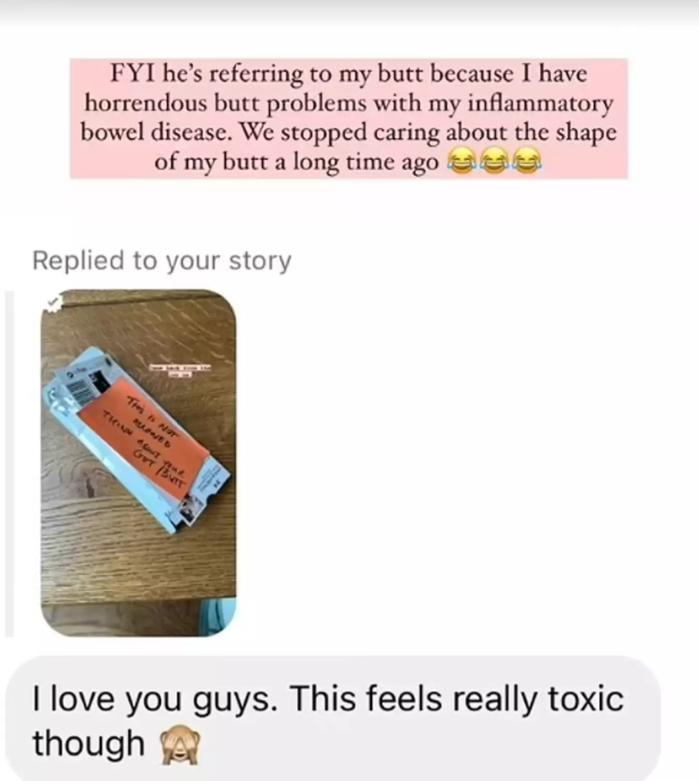 Louise was forced to defend her fiancé.