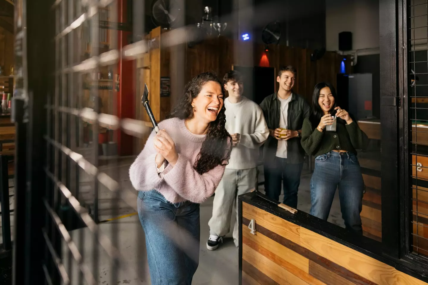 'A' could be for 'axe throwing', though potentially with friends rather than your partner that you've argued with. (Getty Stock Image)