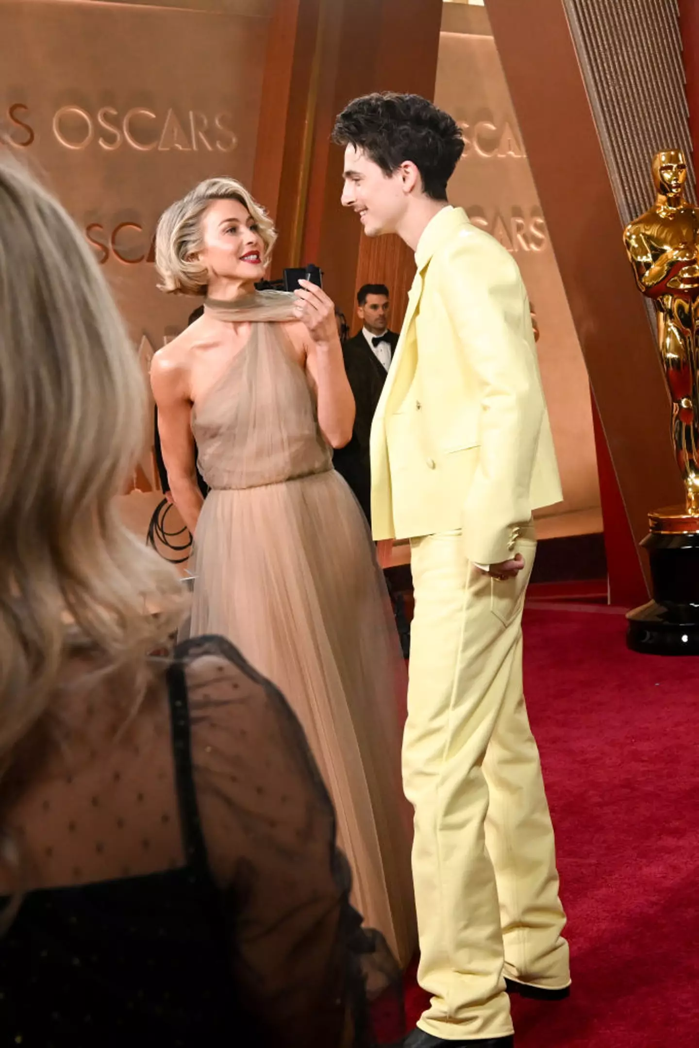 The awkward moment occurred on the red carpet (Michael Buckner/Penske Media via Getty Images)