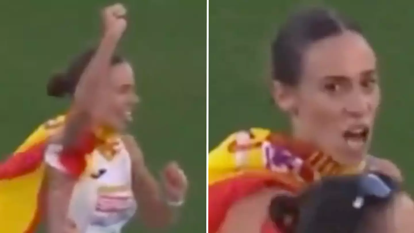 Shocking moment athlete’s premature celebration costs her medal after she’s overtook by rival