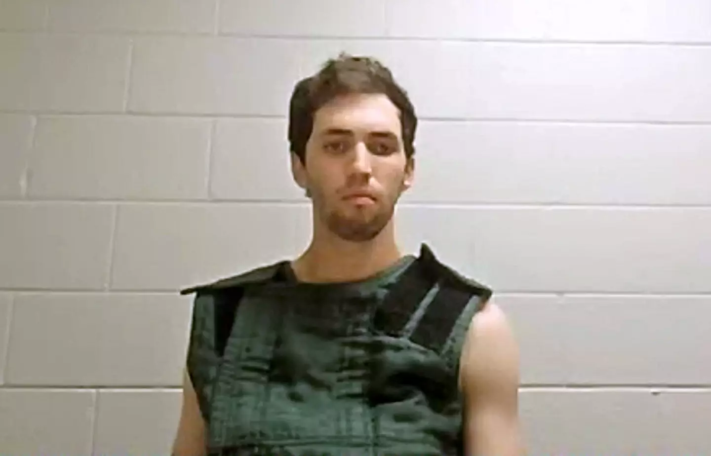 Robinson wore a suicide vest for his first appearance in court last month (Utah State Courts via Getty Images)