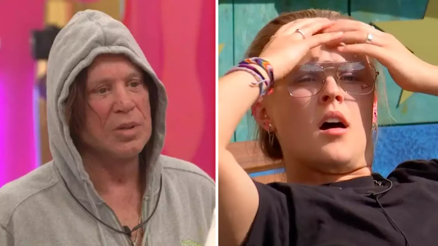 Celebrity Big Brother slammed for response to Mickey Rourke’s disgusting homophobia towards JoJo Siwa in uncomfortable clip