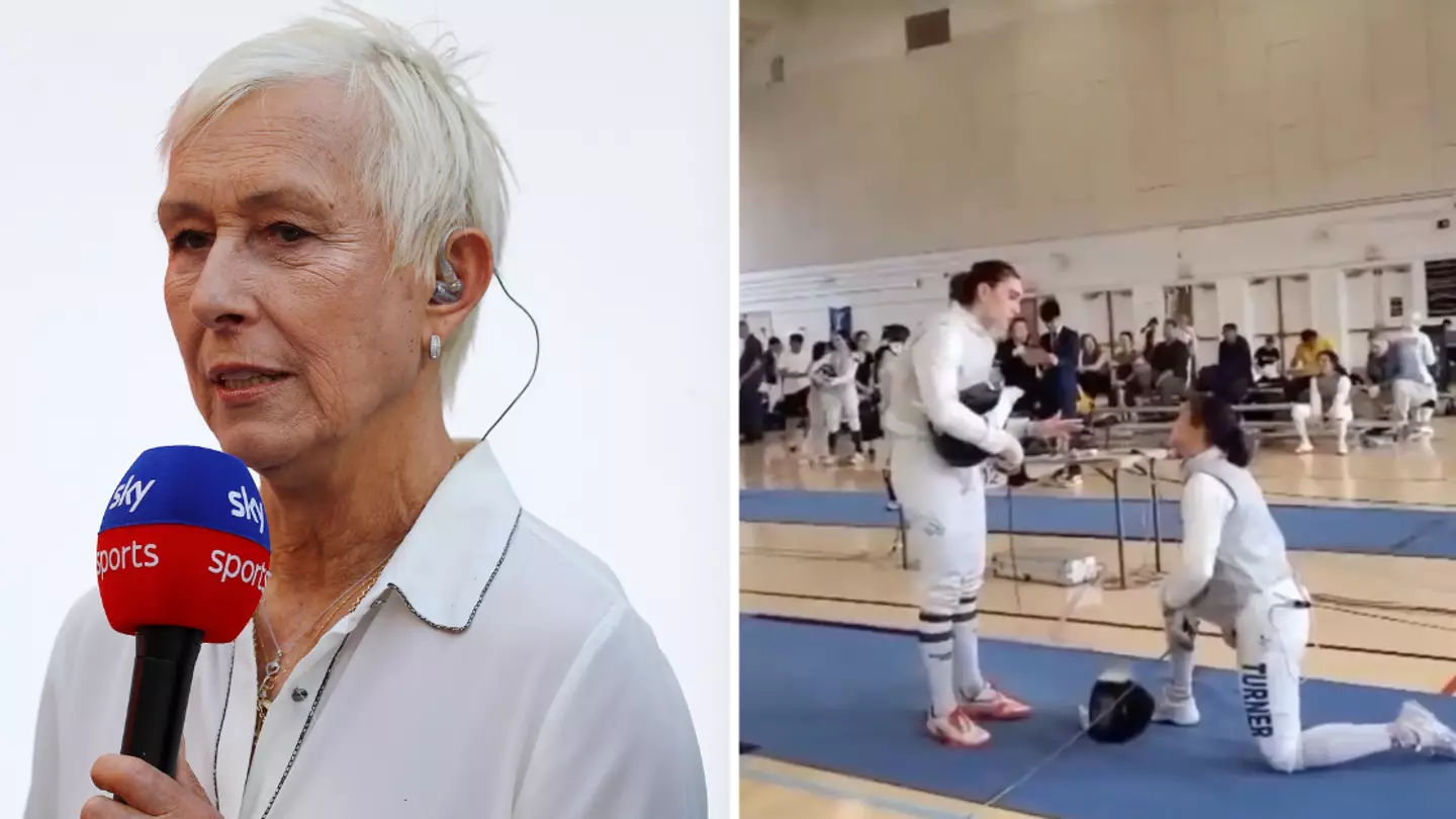 Tennis star Martina Navratilova issues furious response after fencer is punished for taking knee and refusing to face trans athlete