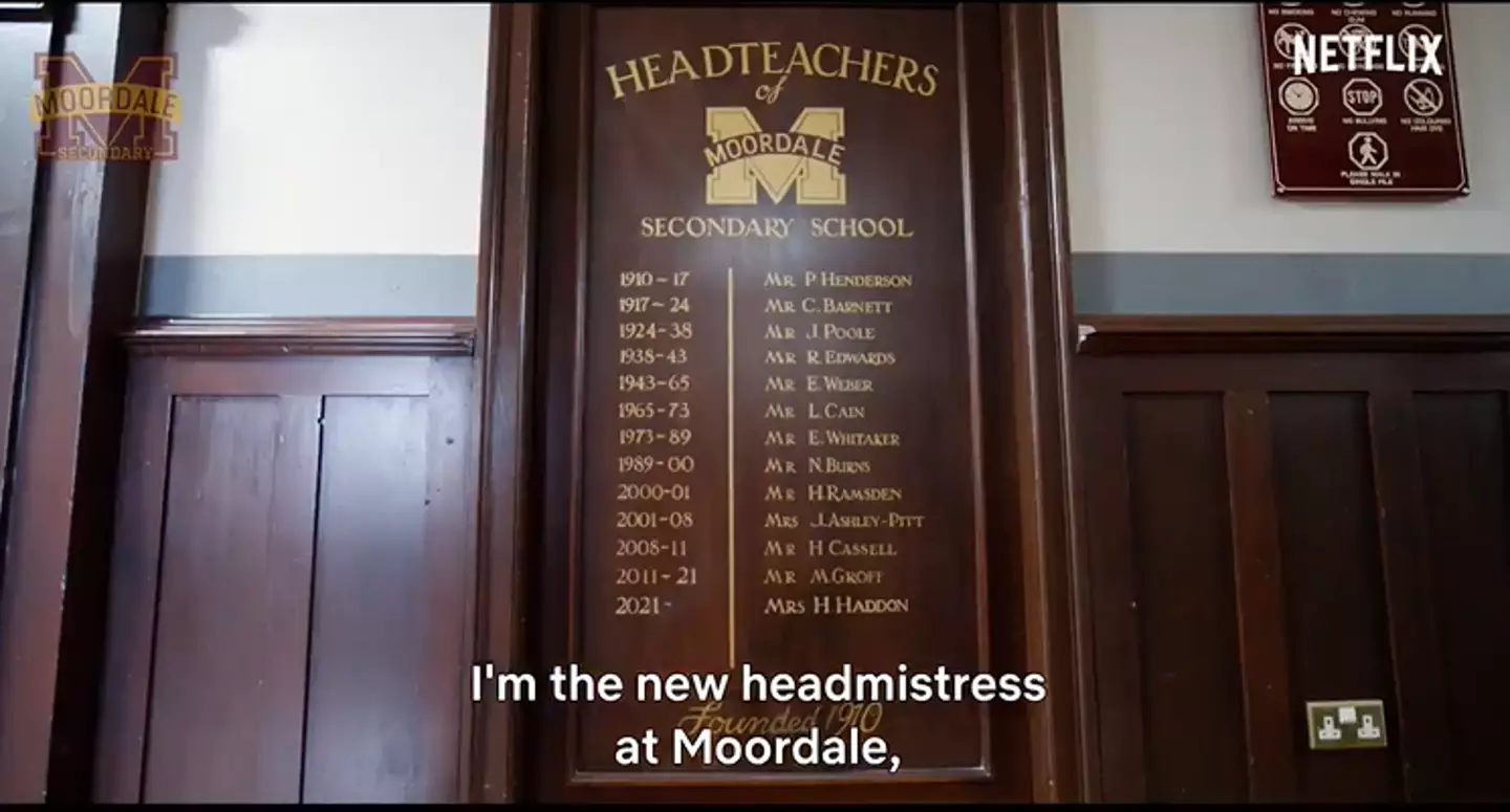 Moordale ahs a new headmistress, played by Jemima Kirke (
