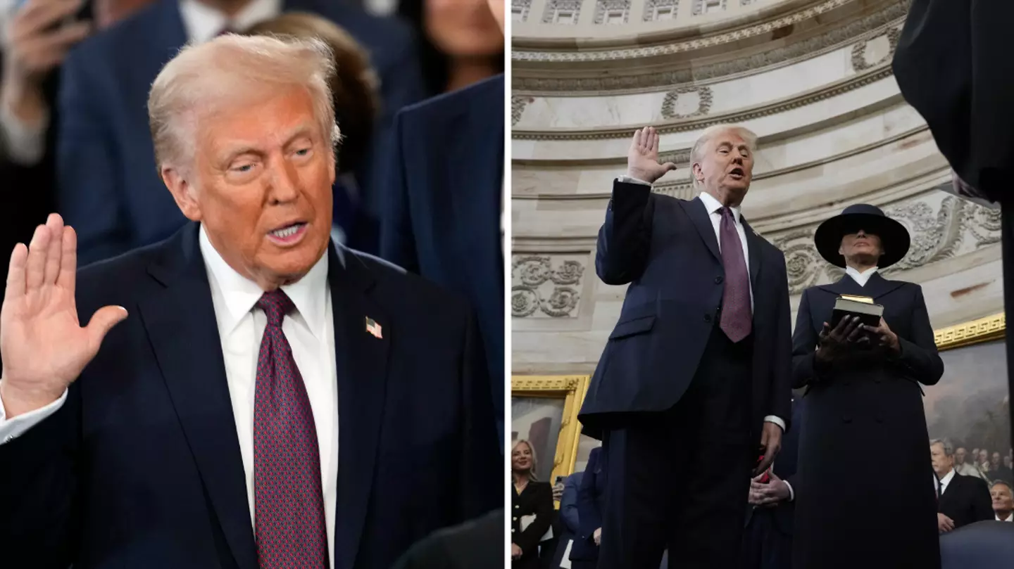Donald Trump didn’t place his hand on Bible for oath during inauguration despite tradition
