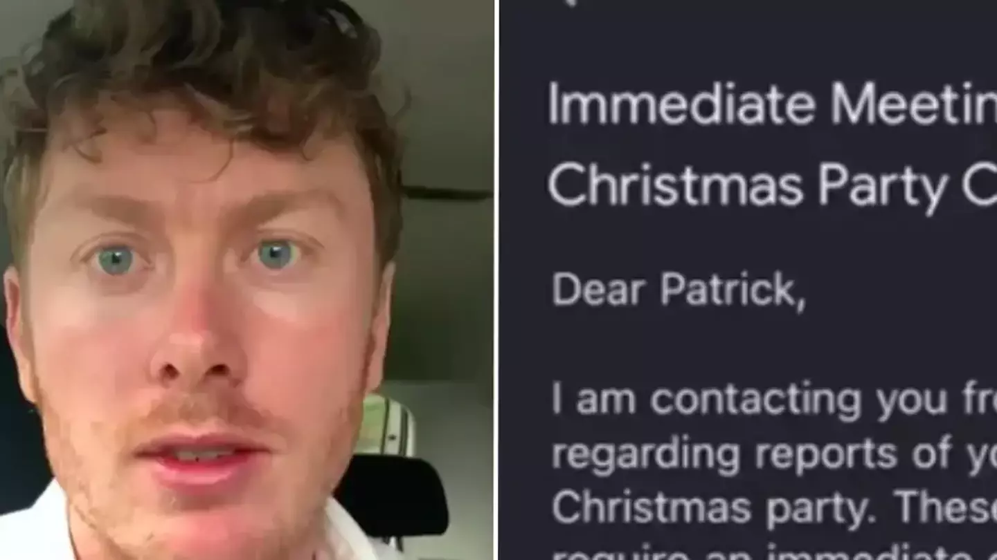 Man has important warning after waking up to horrifying HR email the day after his work Christmas party