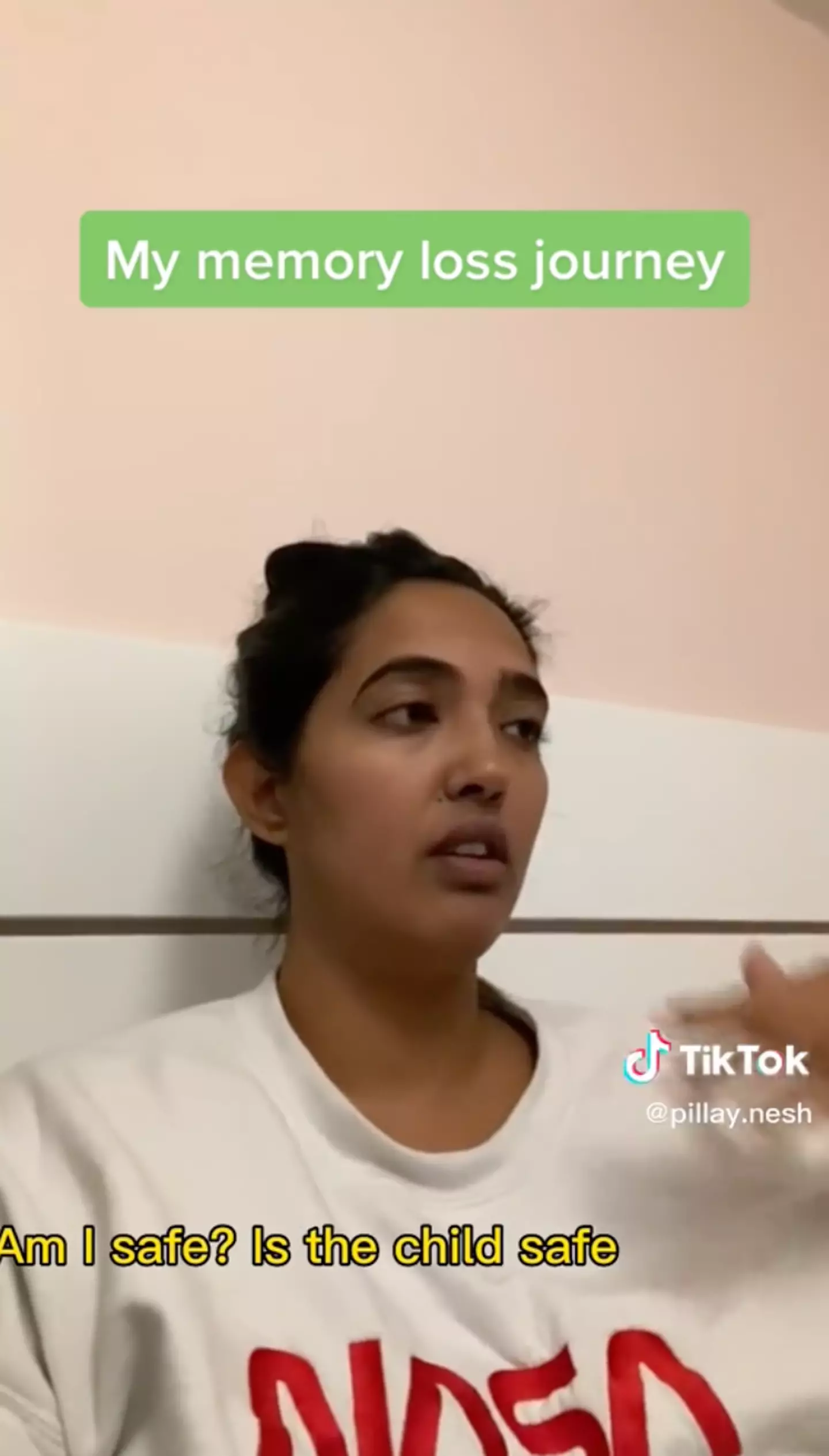 Pillay also didn't remember she had a child.