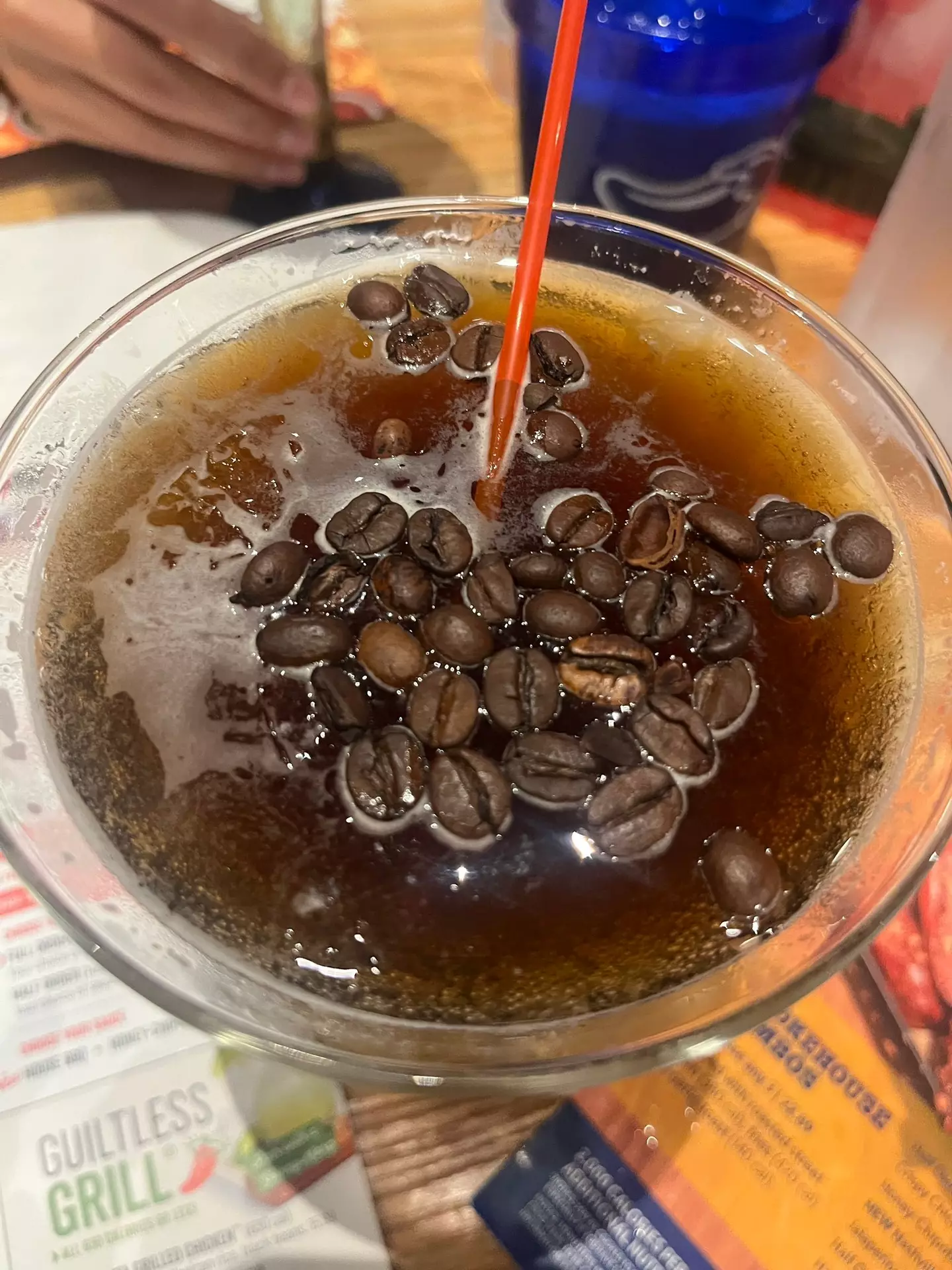 The 'espresso martini' in question. (X/@realemilyattack)