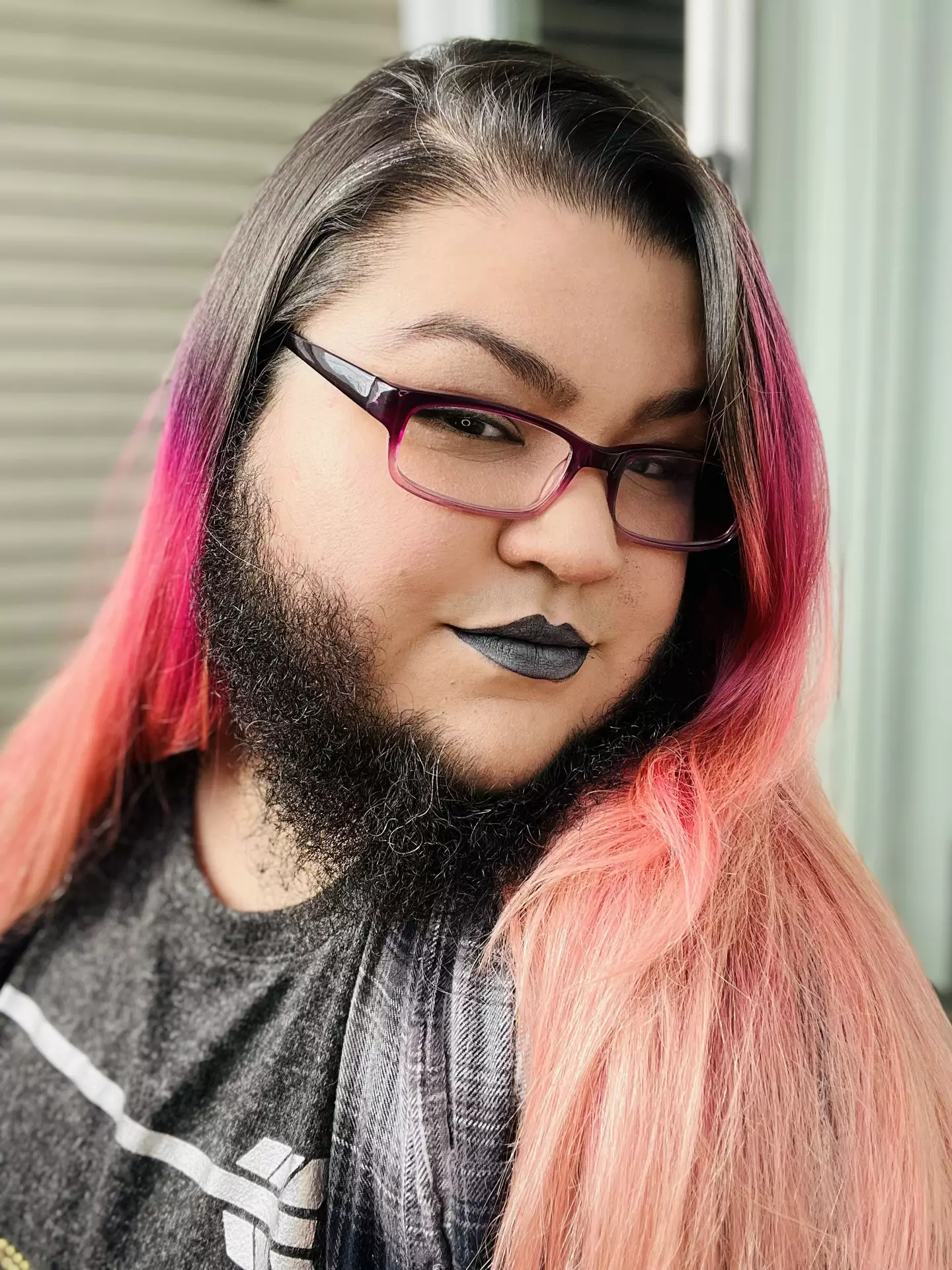 Coral Sanchez started shaving when she was 12 years old but put the razor down last year to let her beard grow.