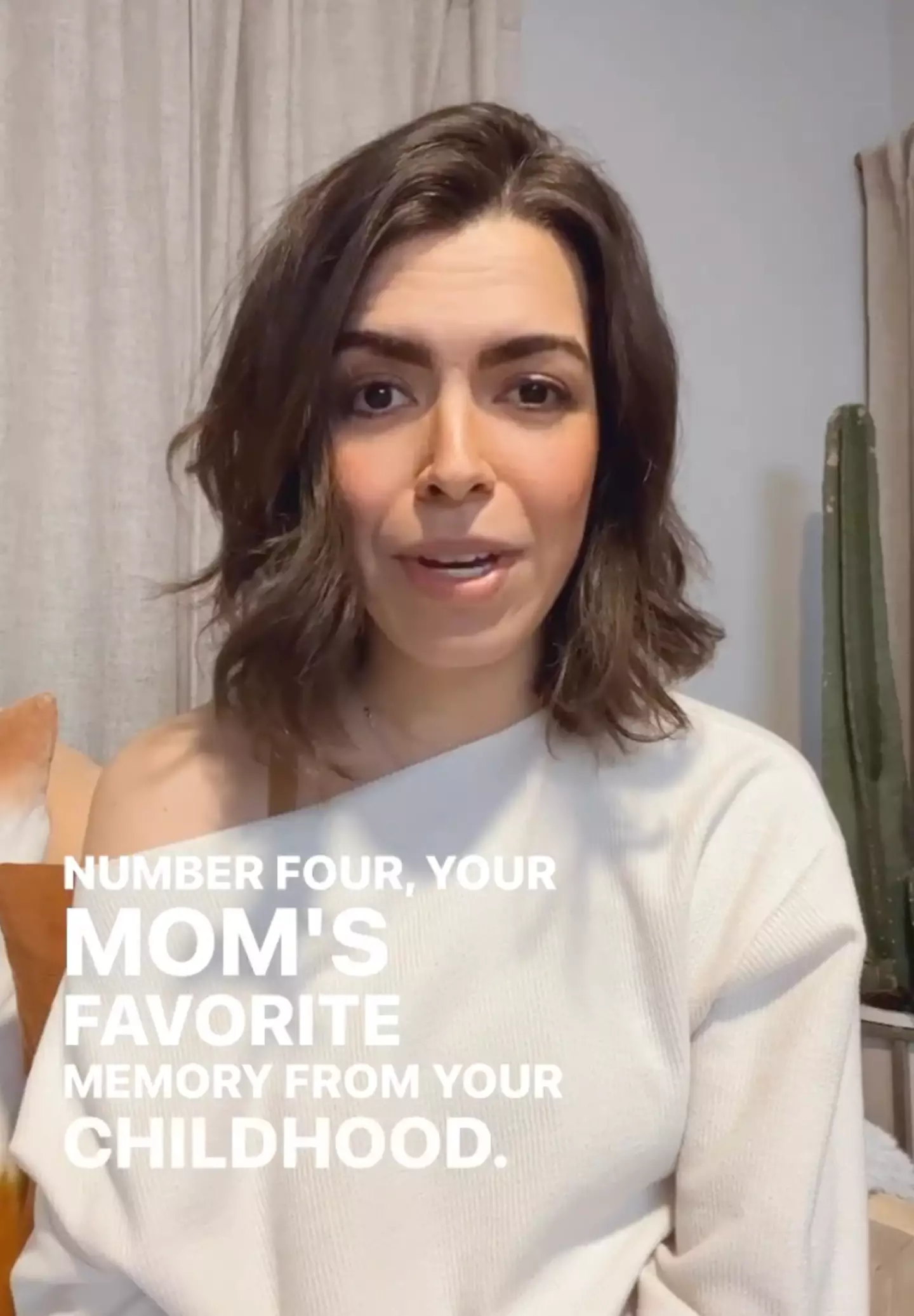 Courtney believes you should ask your parents for their favourite memory from your childhood.