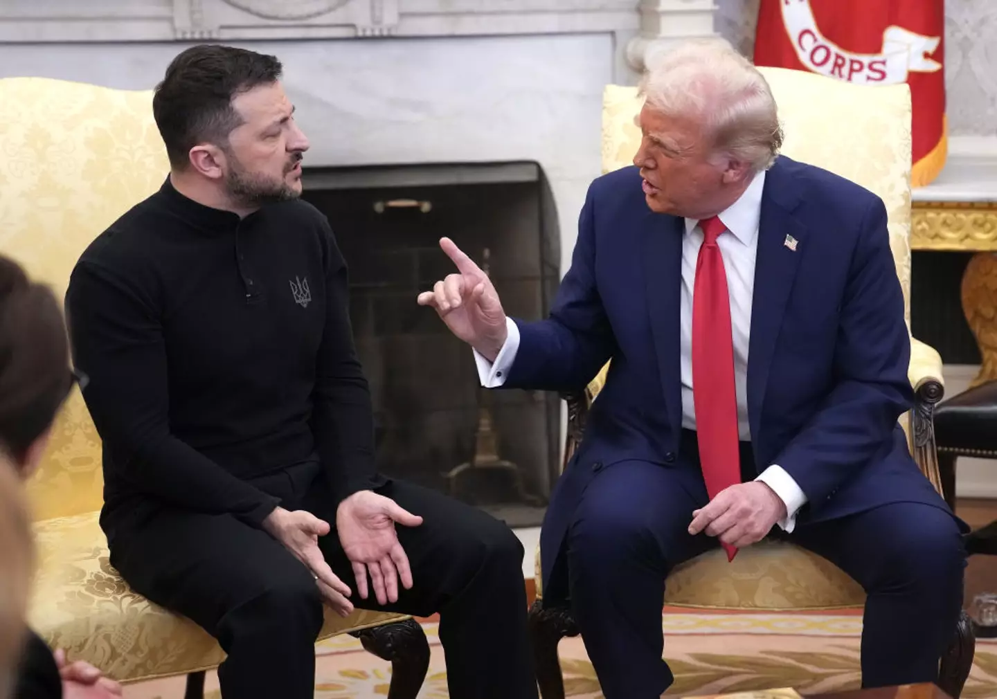 Trump and Ukrainian president, Volodymyr Zelenskyy, had a heated exchange at the White House last month (28 February) (Andrew Harnik / Staff / Getty Images)