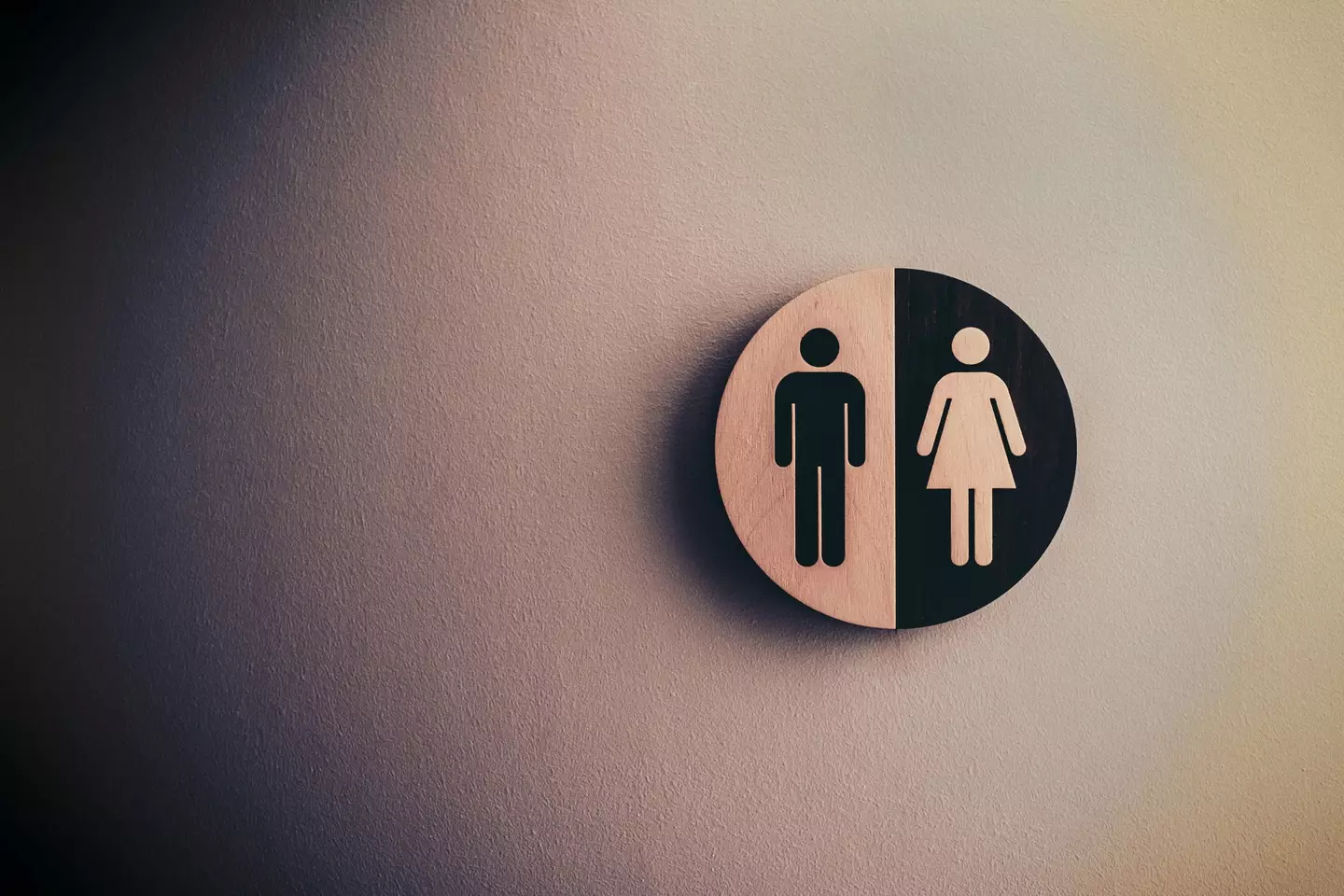One woman had an uncomfortable encounter in a mixed-gender bathroom whilst at work.