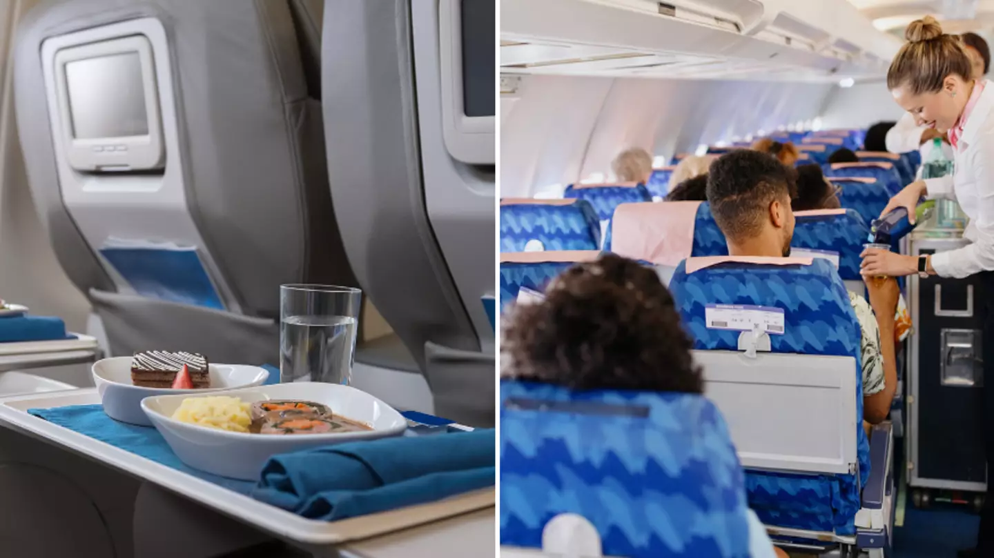 Flight attendant explains why you should 'never eat' food served on the plane