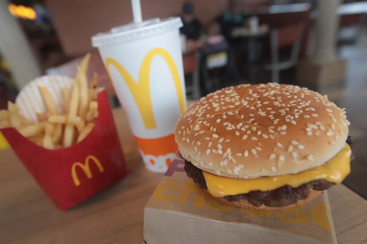 McDonald's was forced to remove a number of products from its menus in several locations (Scott Olson/Getty Images)