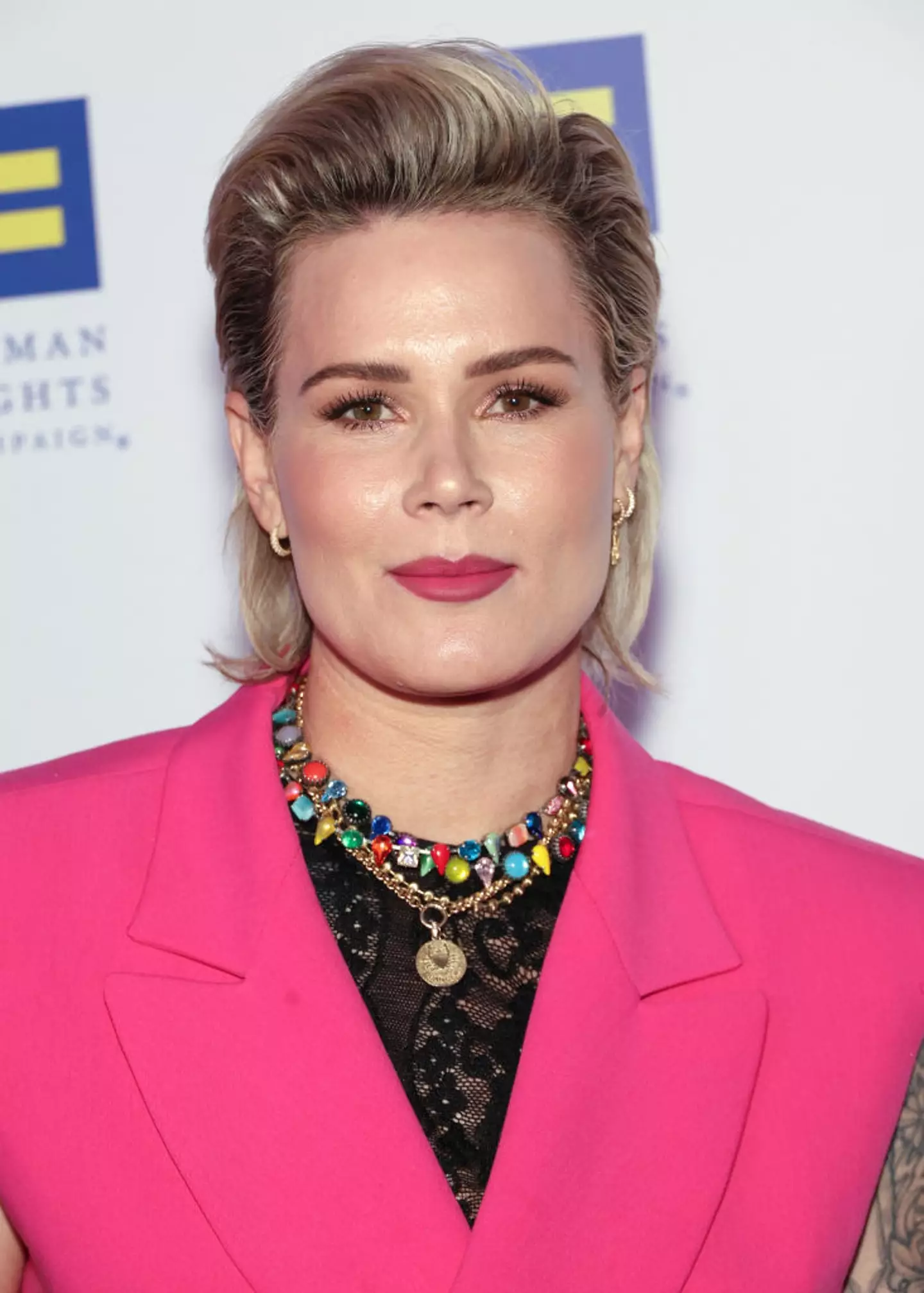 The actor confirmed her relationship with American soccer player, Ashlyn Harris. (Monica Schipper / Staff / Getty Images)