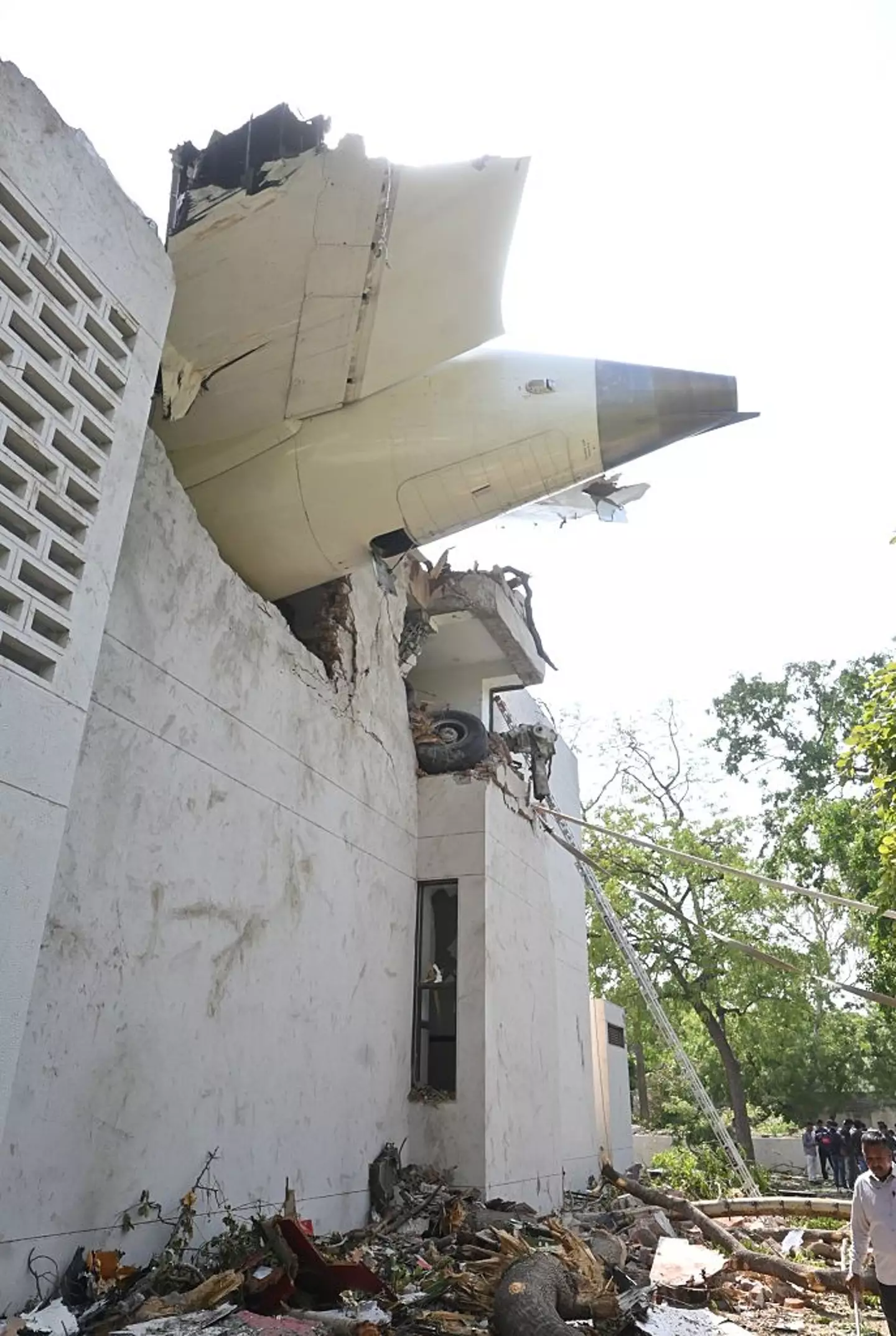 The Boeing 787-8 Dreamliner crashed into a residential area shortly after take off (Anadolu / Contributor / Getty Images)