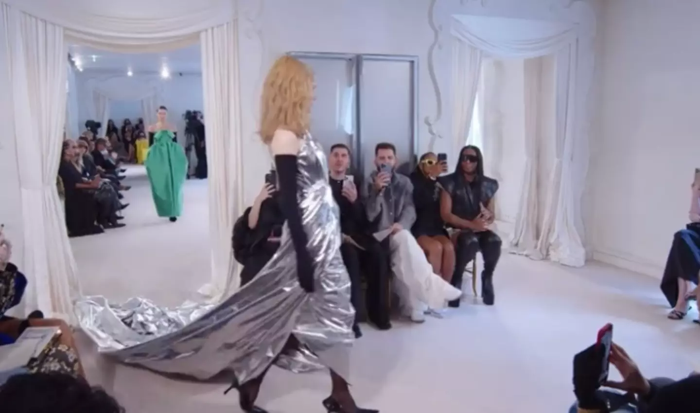 Nicole walked the Balenciaga runway.