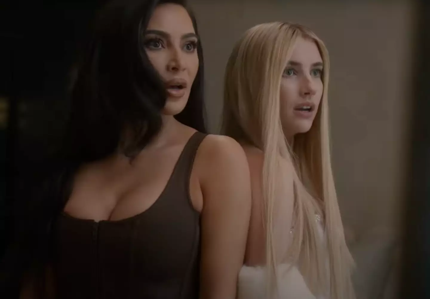 The twelfth season of the American horror anthology series American Horror Story features regular  Emma Roberts alongside two big newcomers Kim Kardashian and Cara Delevingne.